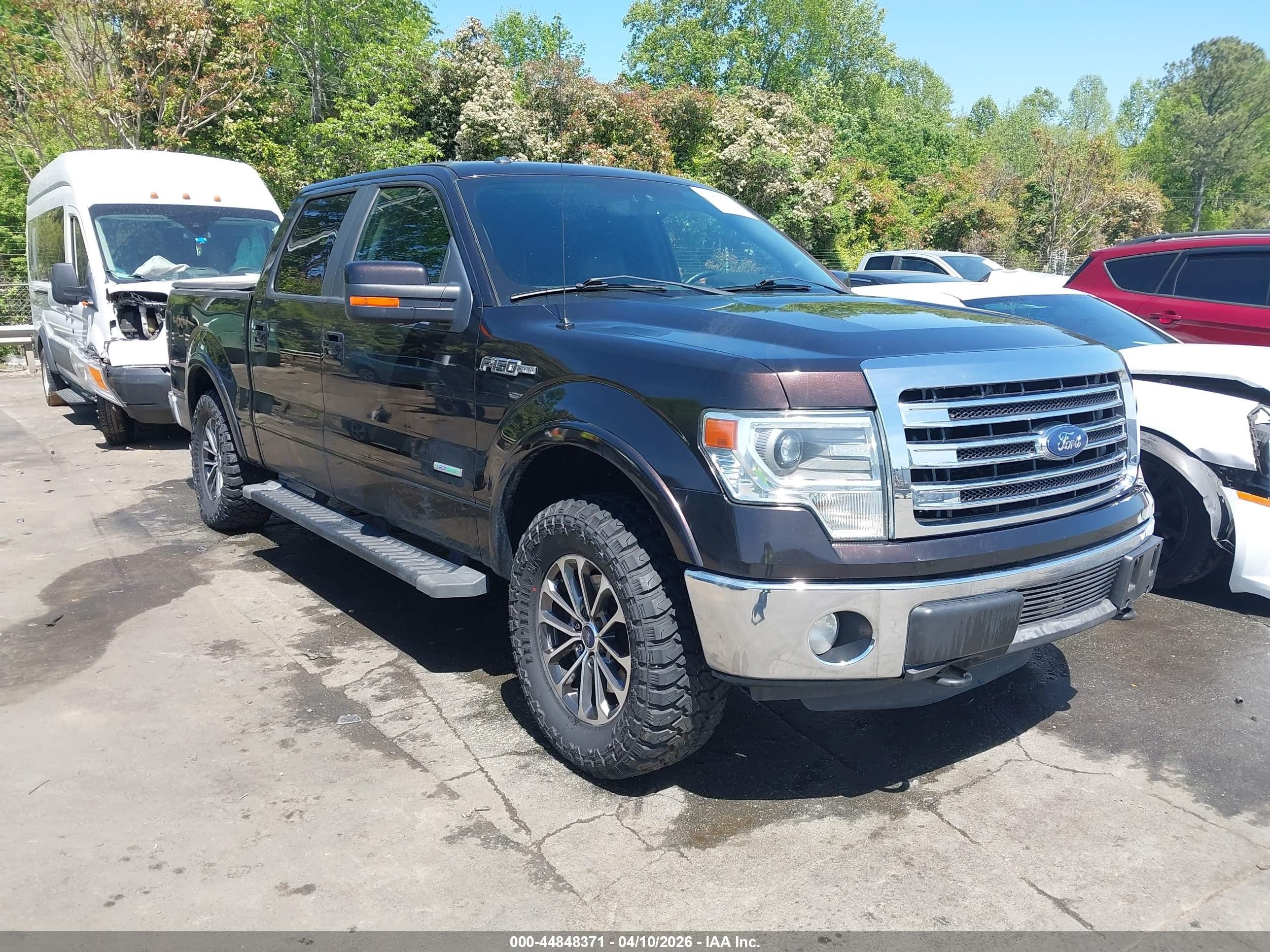 2013 Ford F-150 Lariat Black vin: 1FTFW1ET3DFB16829
