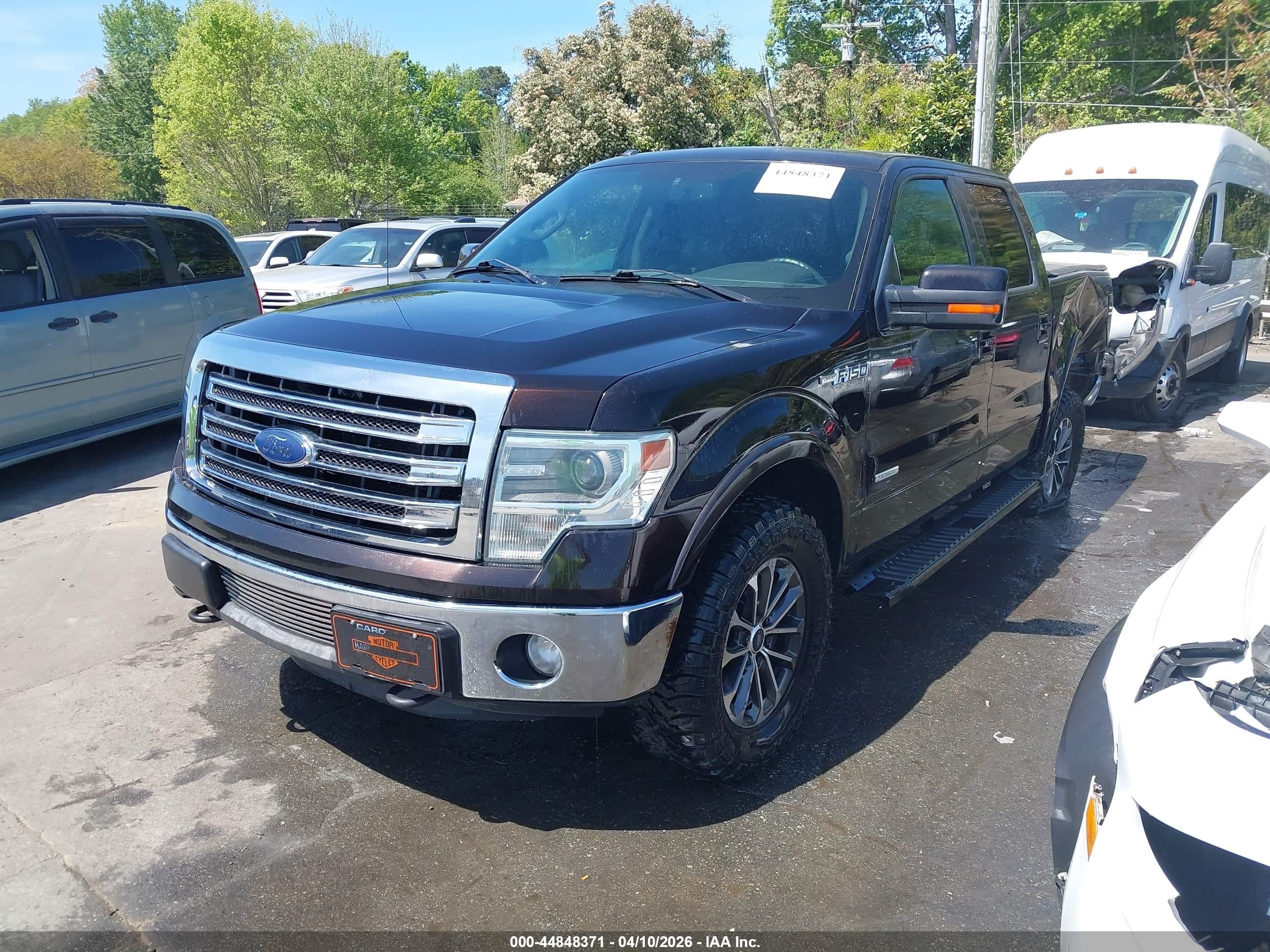 2013 Ford F-150 Lariat Black vin: 1FTFW1ET3DFB16829