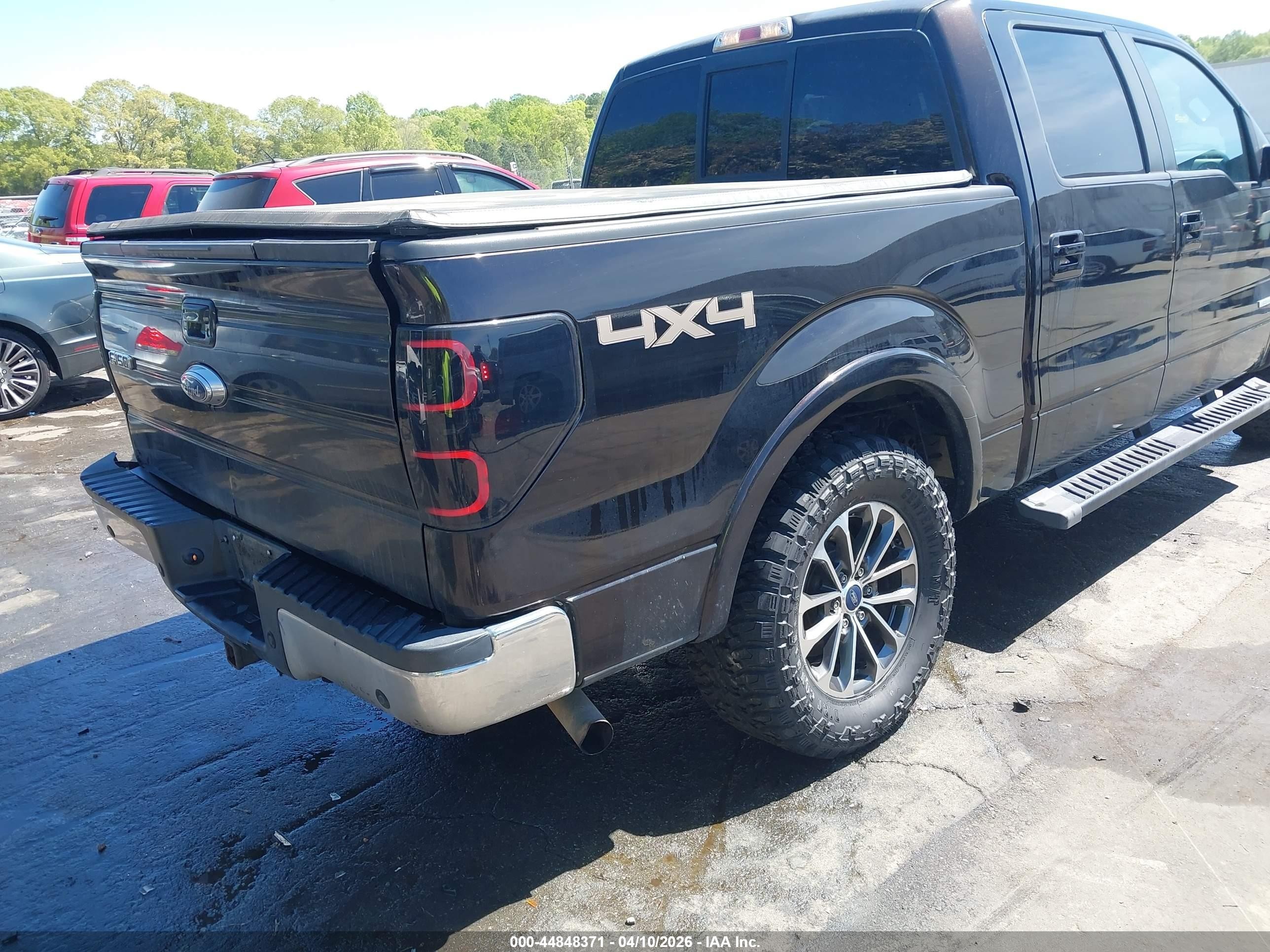 2013 Ford F-150 Lariat Black vin: 1FTFW1ET3DFB16829