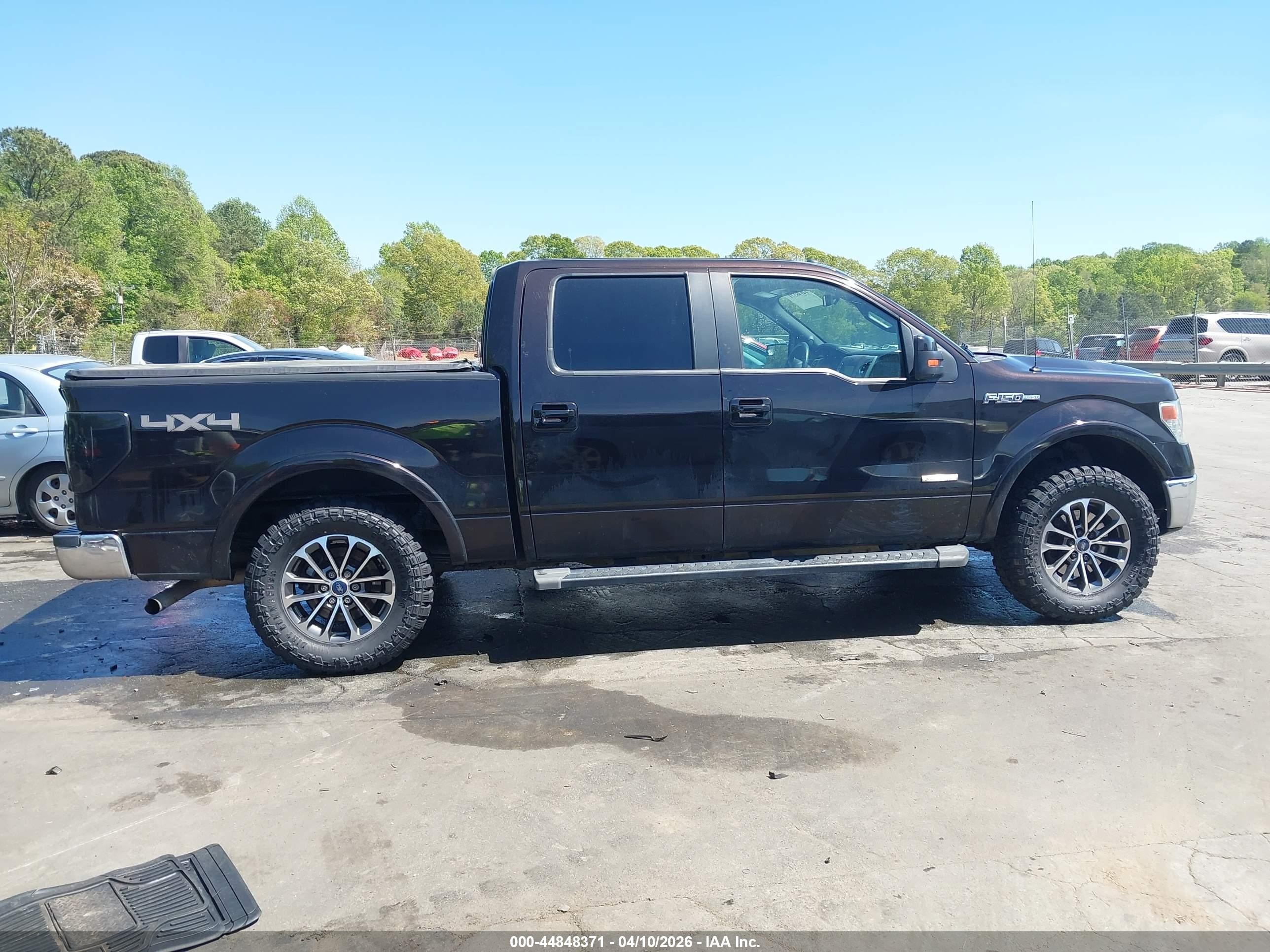 2013 Ford F-150 Lariat Black vin: 1FTFW1ET3DFB16829