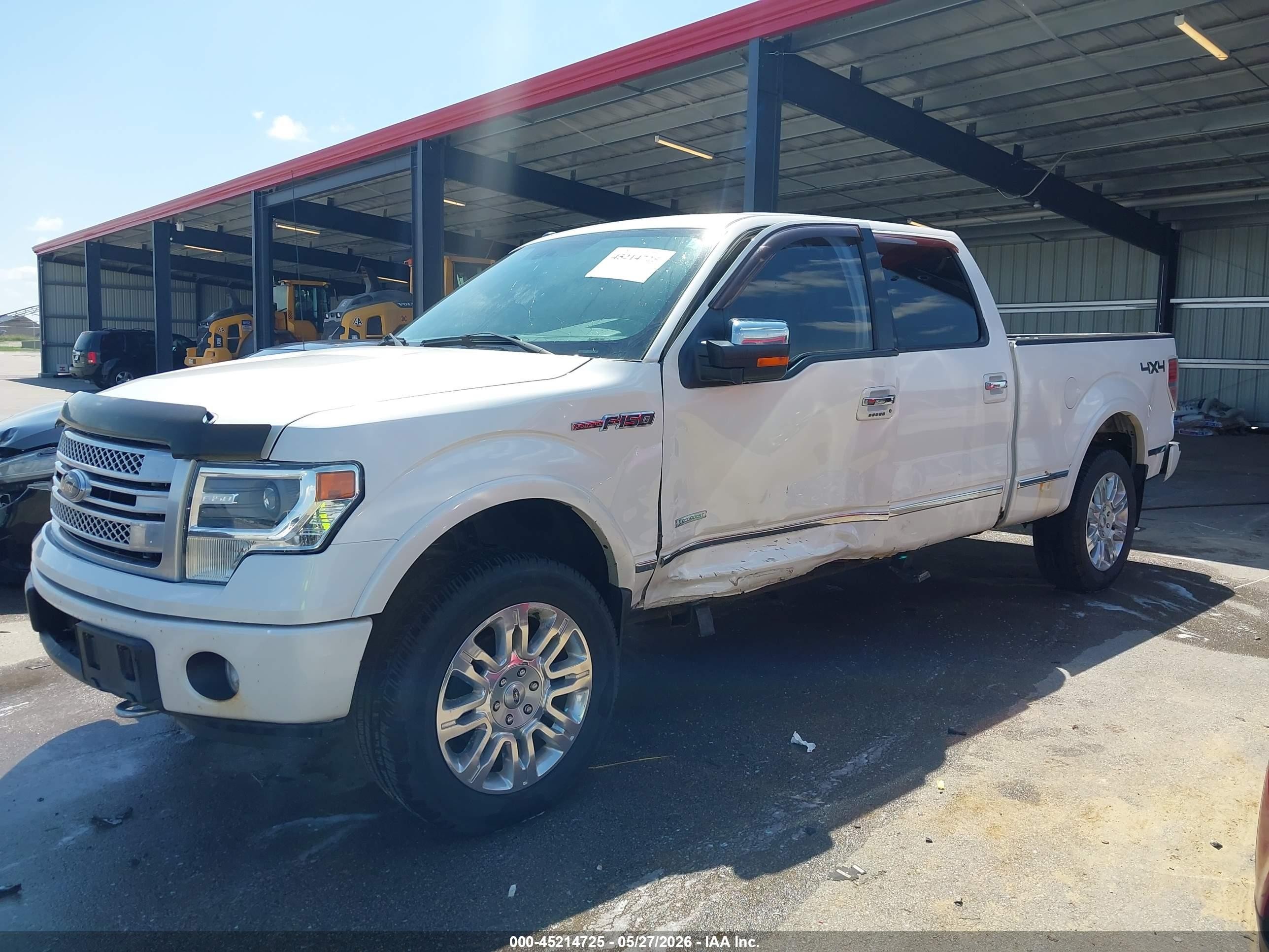 2013 Ford F-150 Platinum White vin: 1FTFW1ET3DFB37728