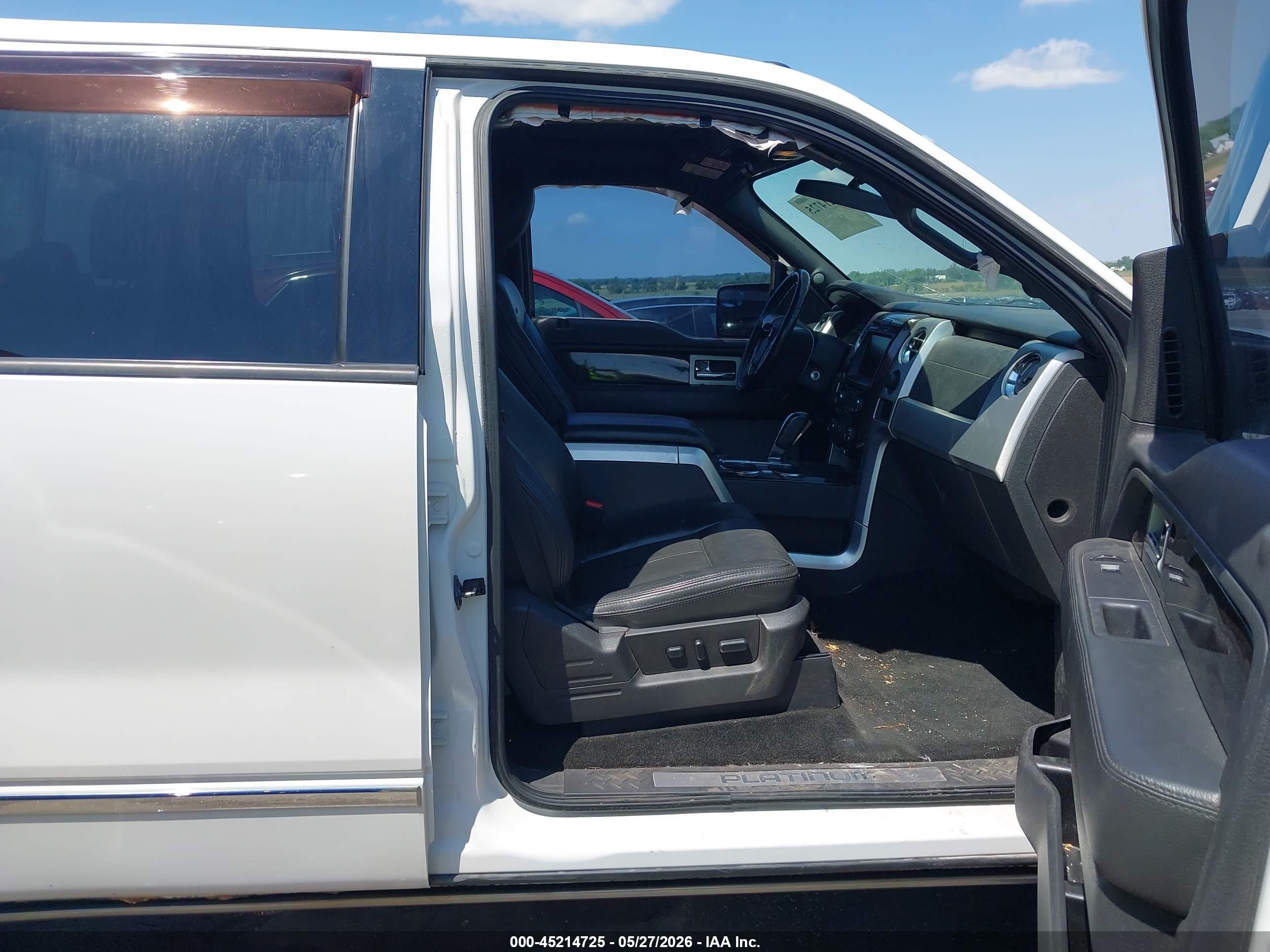 2013 Ford F-150 Platinum White vin: 1FTFW1ET3DFB37728