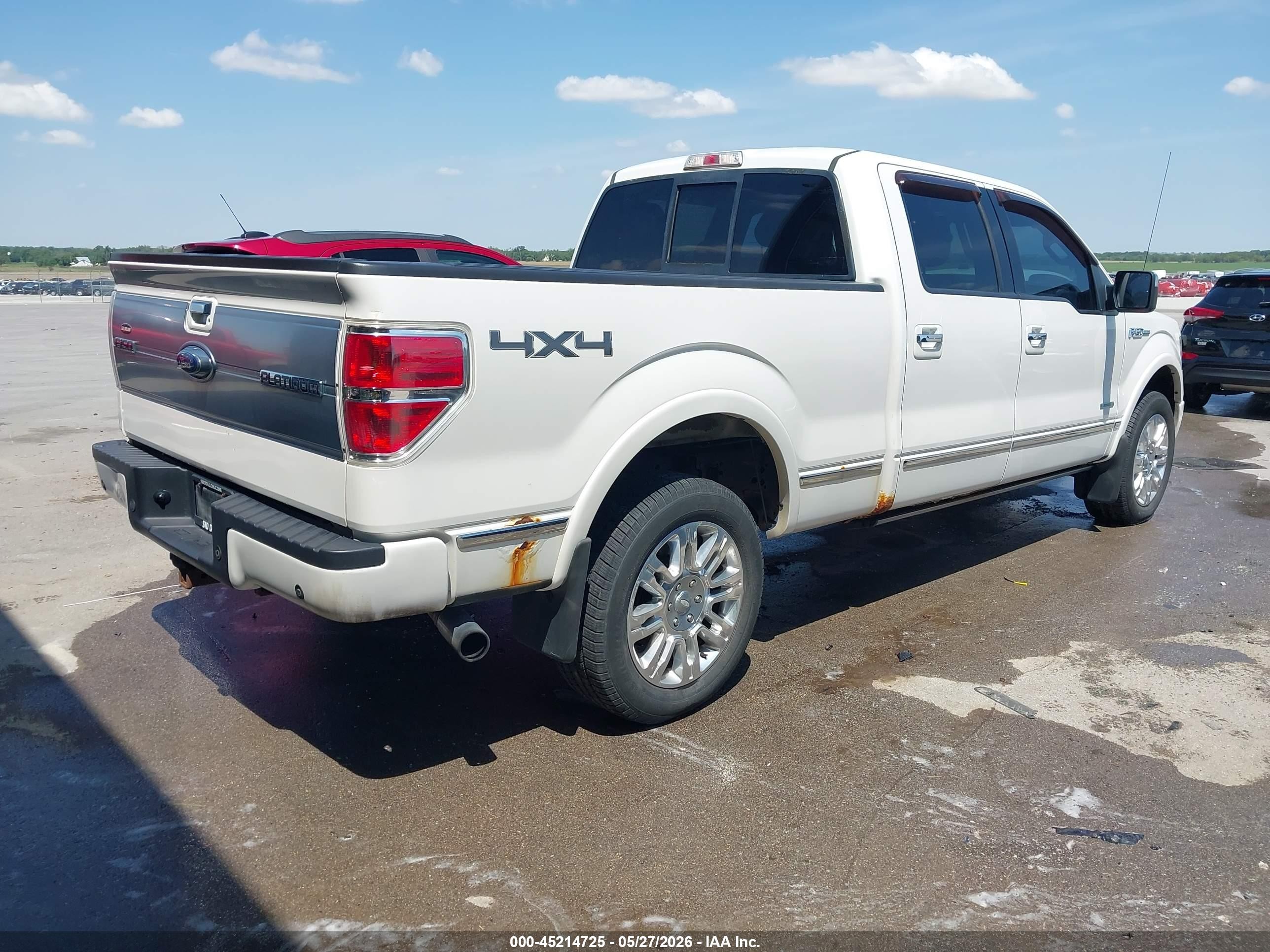 2013 Ford F-150 Platinum White vin: 1FTFW1ET3DFB37728