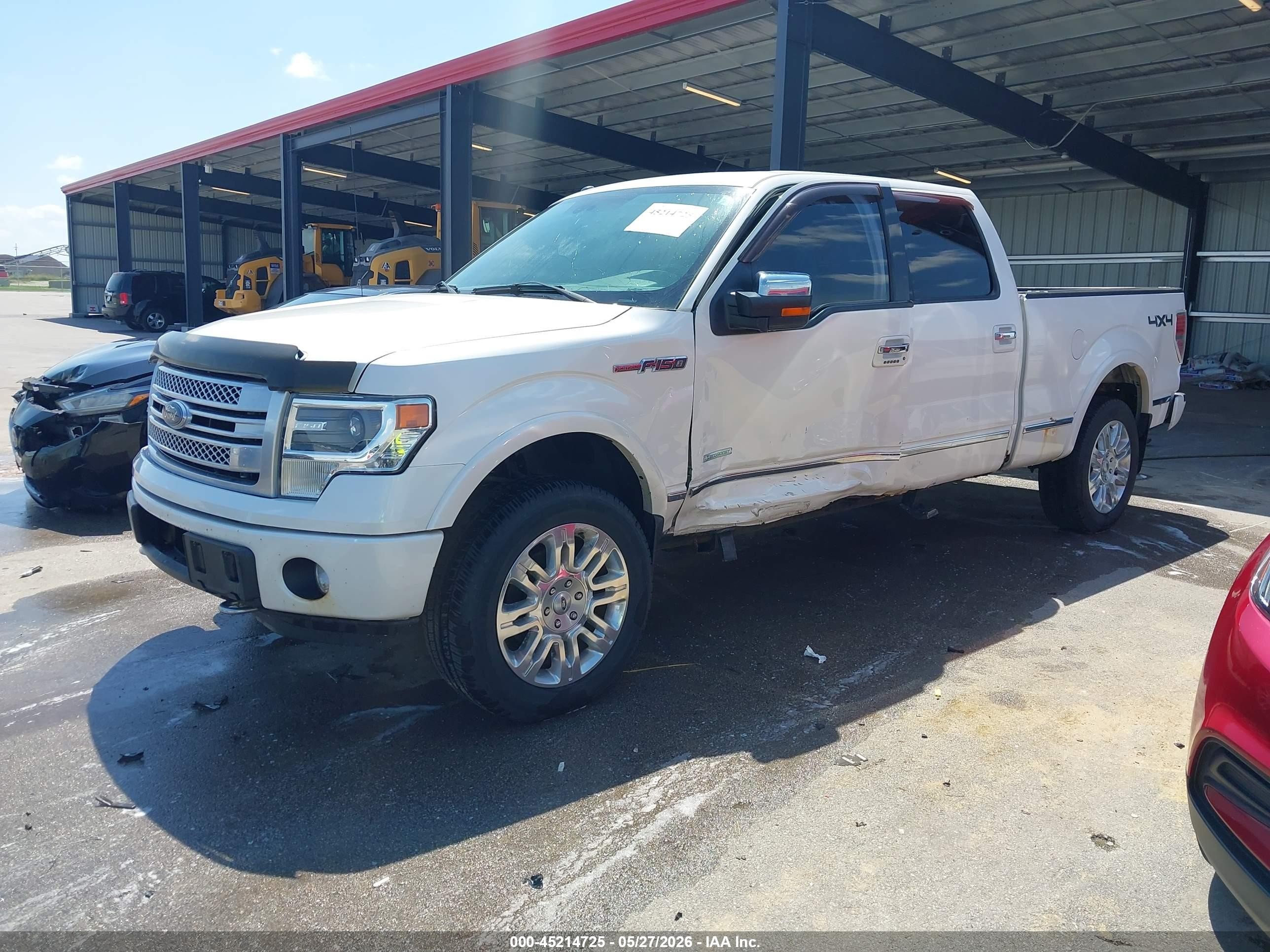 2013 Ford F-150 Platinum White vin: 1FTFW1ET3DFB37728