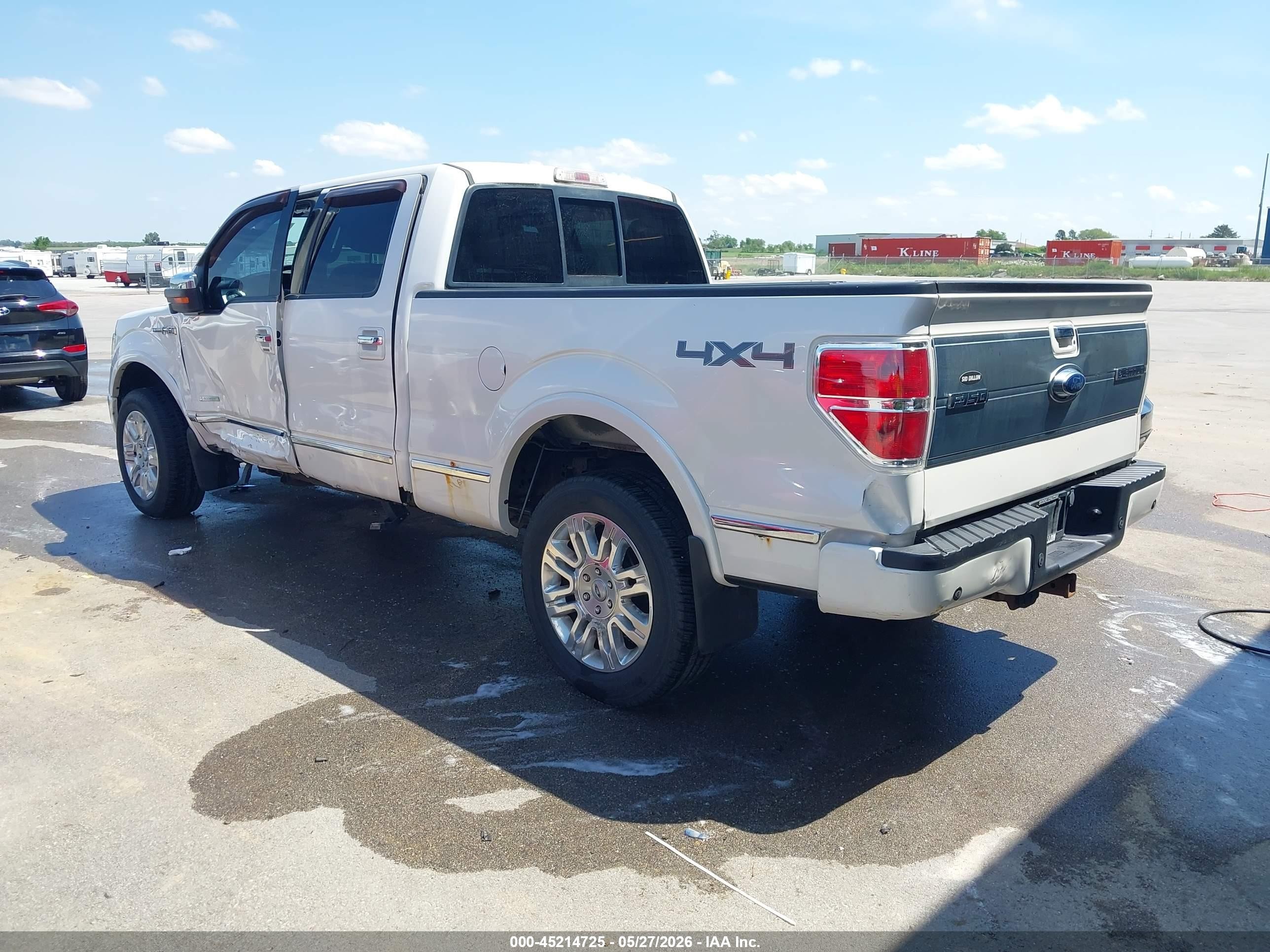 2013 Ford F-150 Platinum White vin: 1FTFW1ET3DFB37728