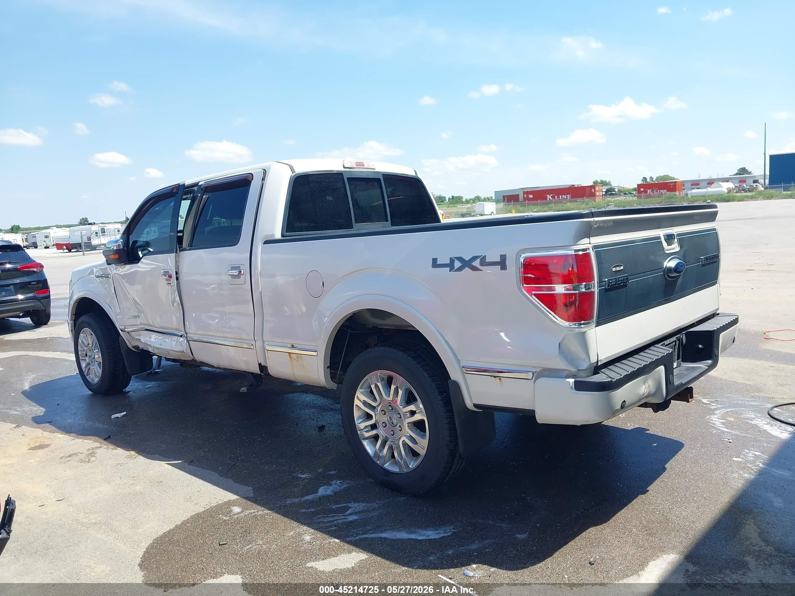 2013 Ford F-150 Platinum White vin: 1FTFW1ET3DFB37728