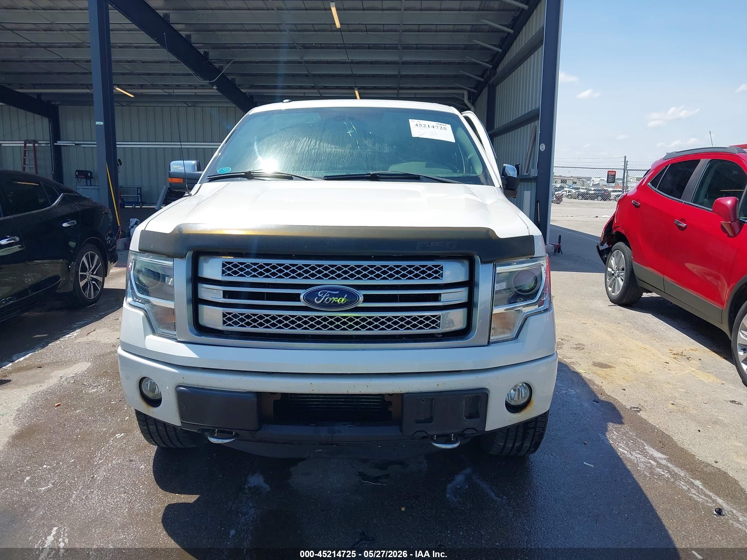 2013 Ford F-150 Platinum White vin: 1FTFW1ET3DFB37728