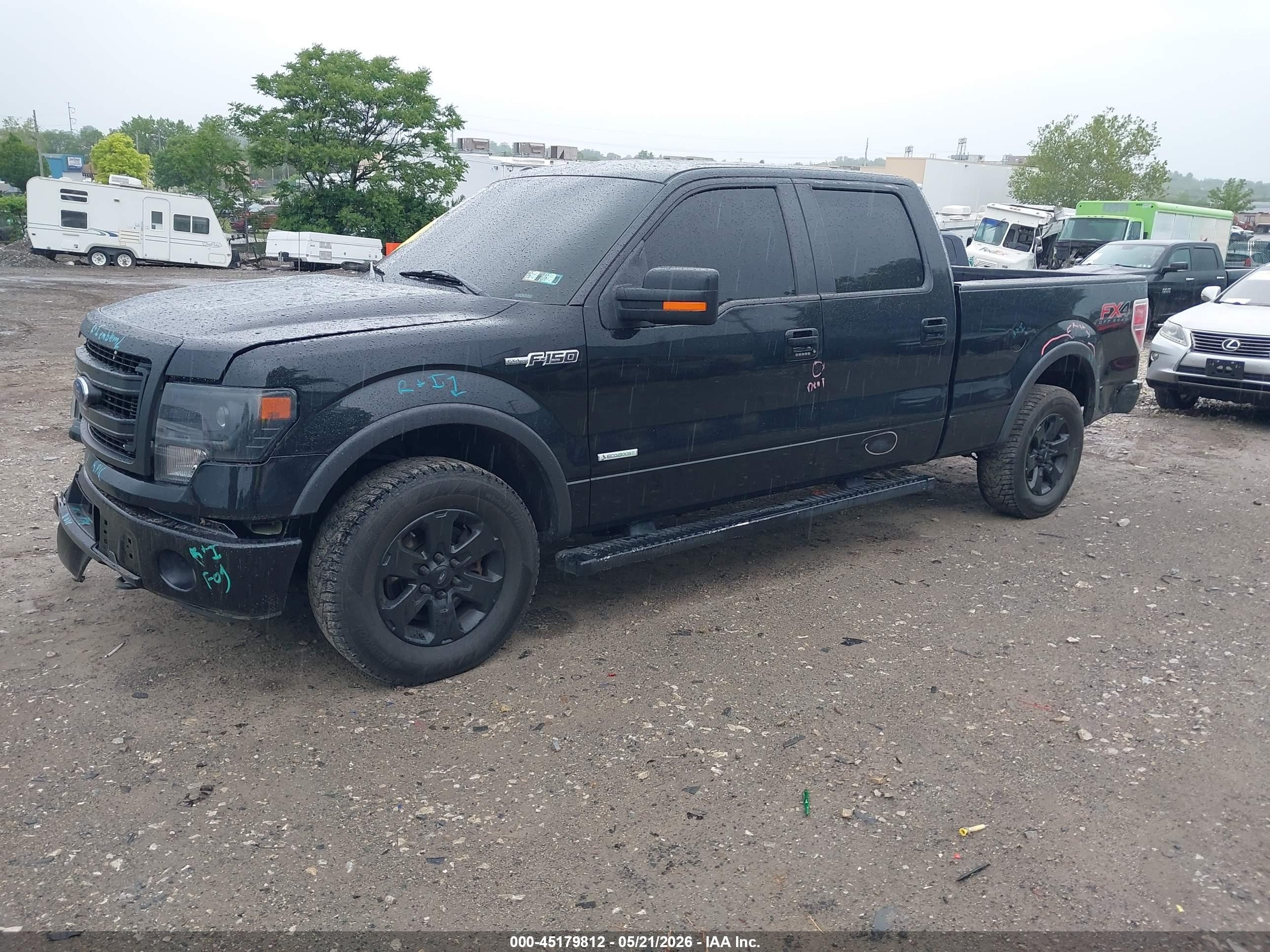 2013 Ford F-150 Fx4 Black vin: 1FTFW1ET3DFB39530