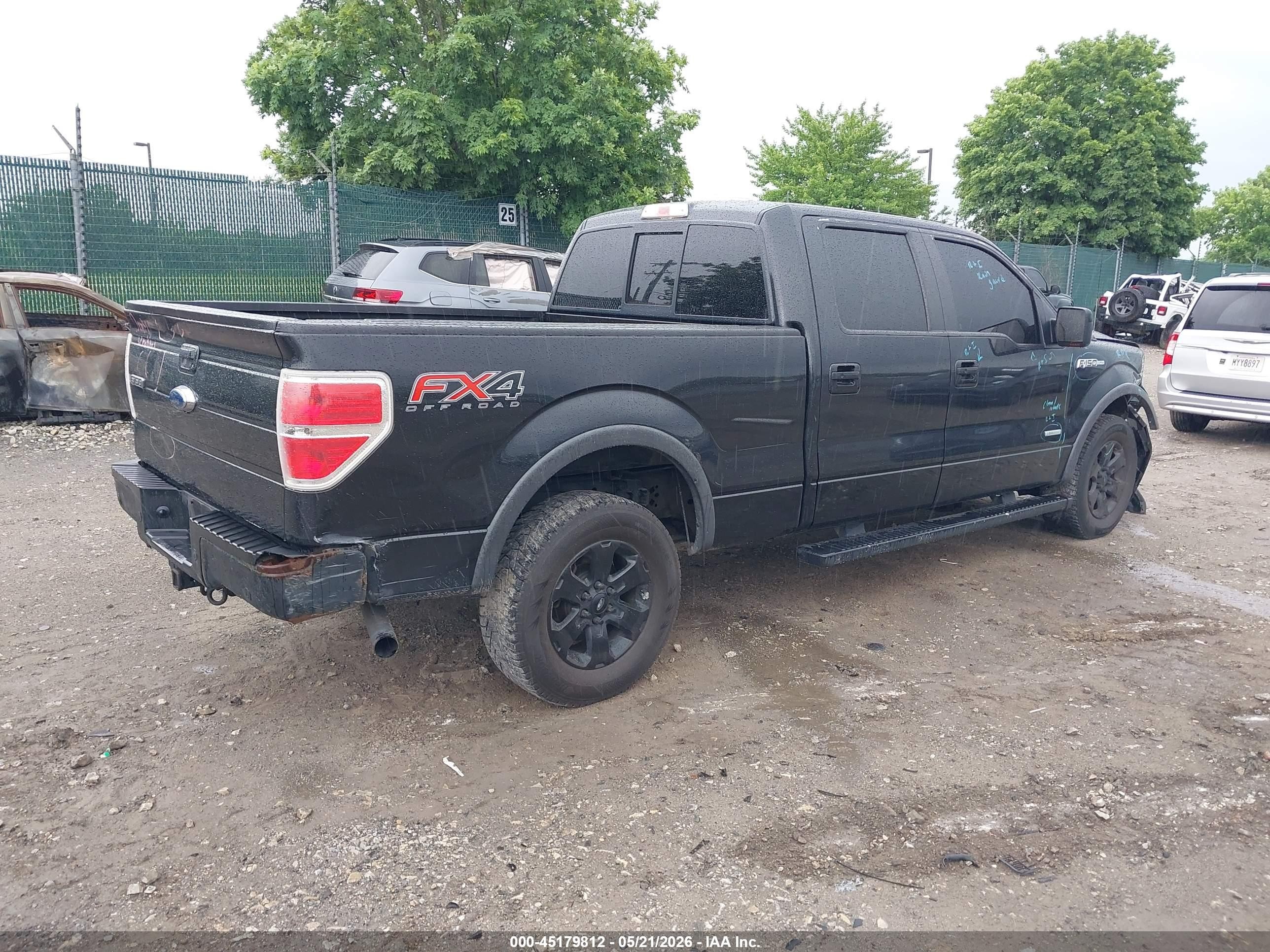 2013 Ford F-150 Fx4 Black vin: 1FTFW1ET3DFB39530