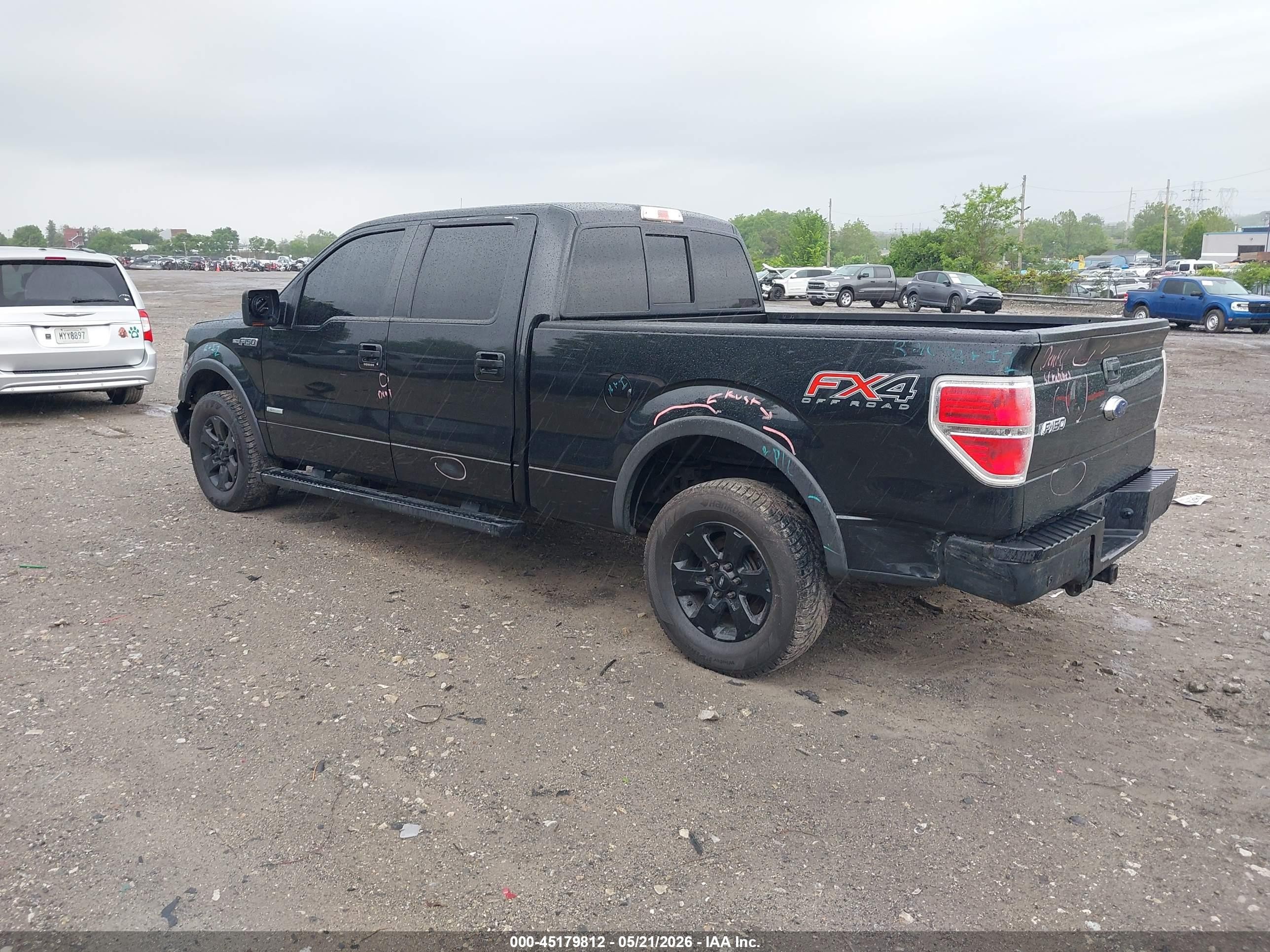 2013 Ford F-150 Fx4 Black vin: 1FTFW1ET3DFB39530