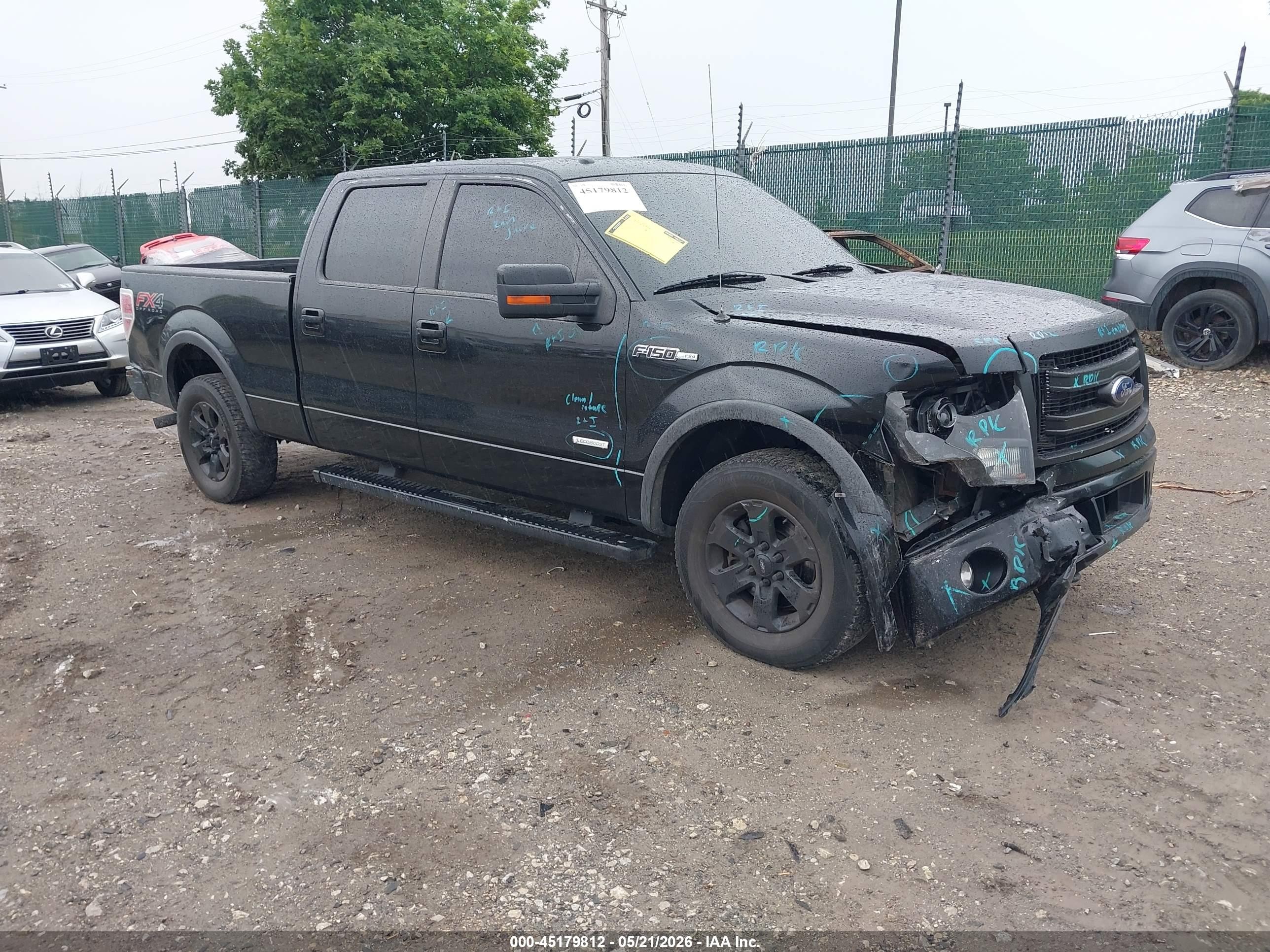 2013 Ford F-150 Fx4 Black vin: 1FTFW1ET3DFB39530