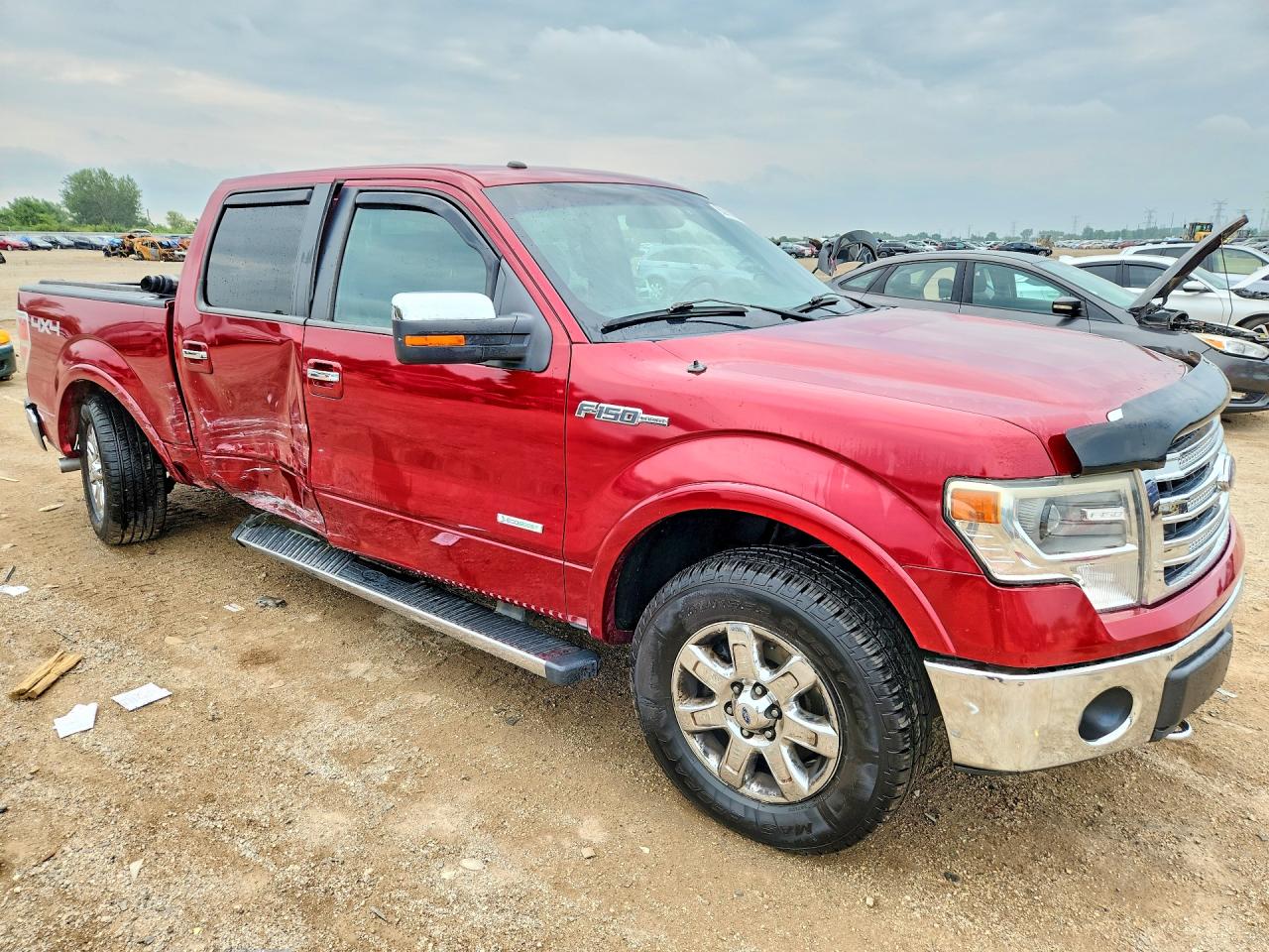 2013 Ford F150 Supercrew Burgundy vin: 1FTFW1ET3DFB58224