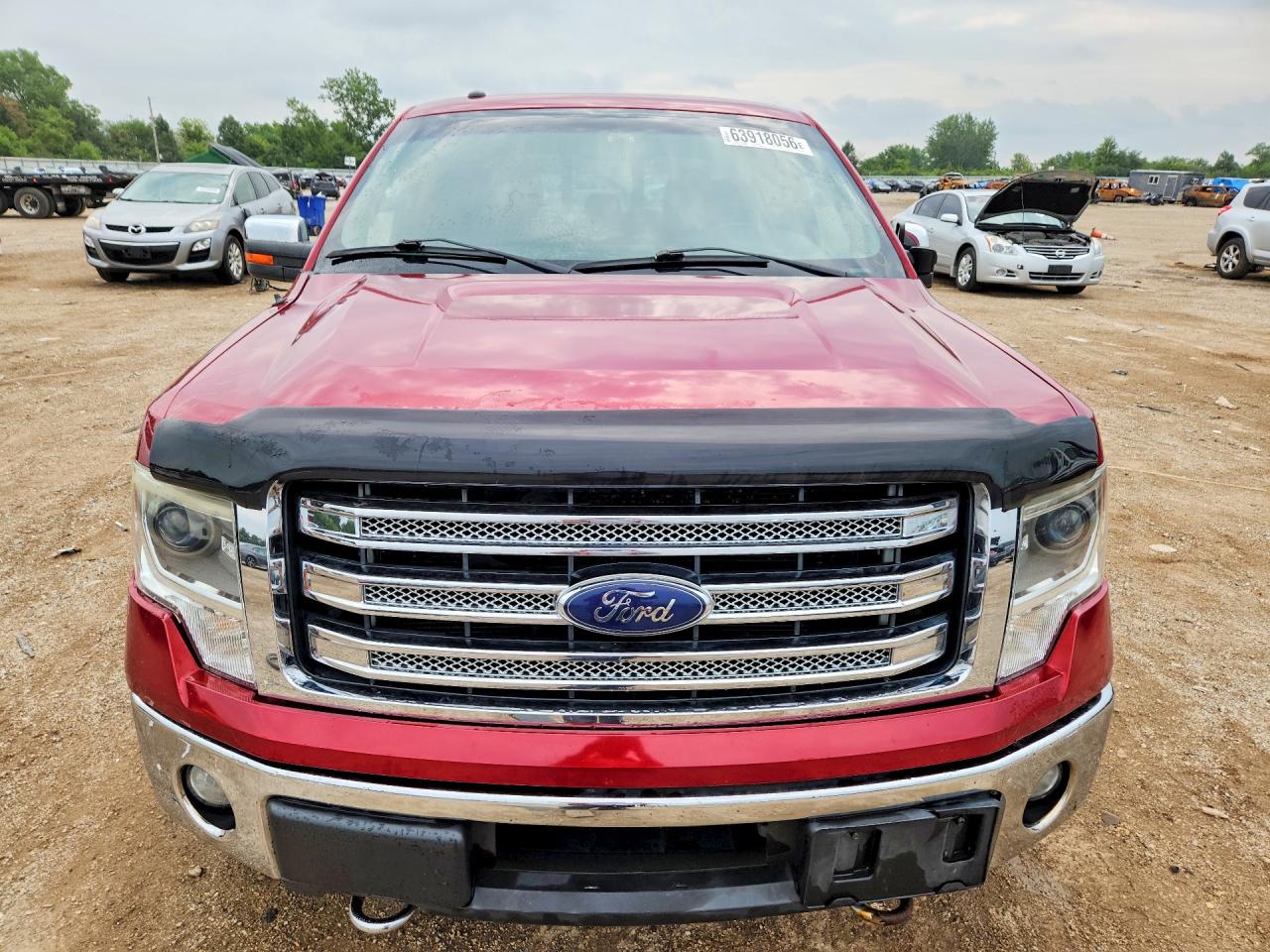 2013 Ford F150 Supercrew Burgundy vin: 1FTFW1ET3DFB58224