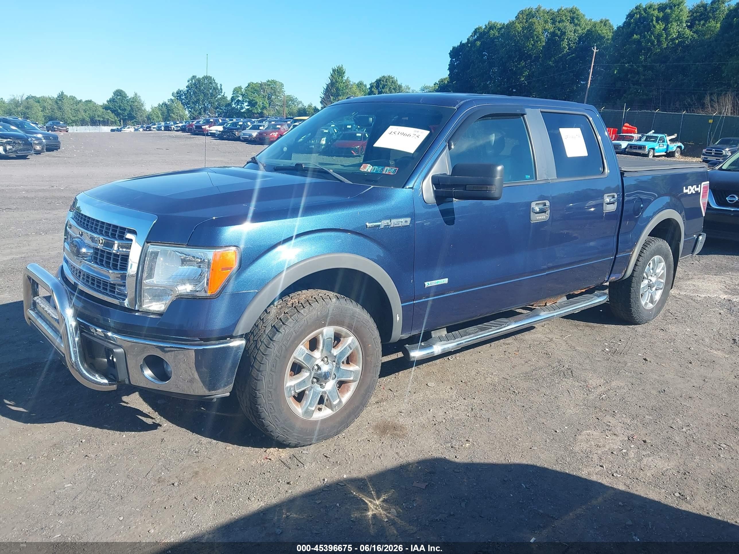 2013 Ford F-150 Xlt Blue vin: 1FTFW1ET3DFC38140