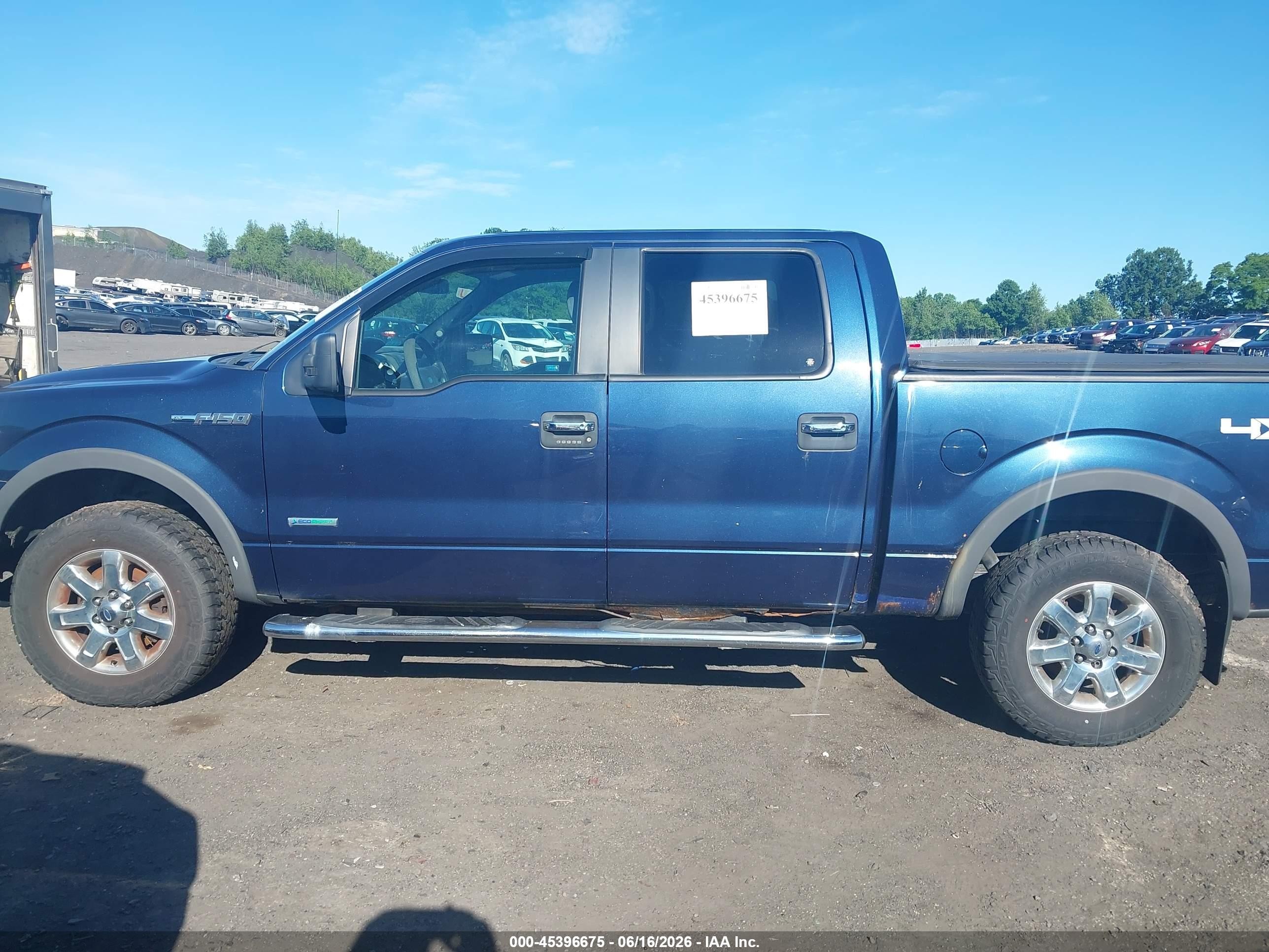 2013 Ford F-150 Xlt Blue vin: 1FTFW1ET3DFC38140
