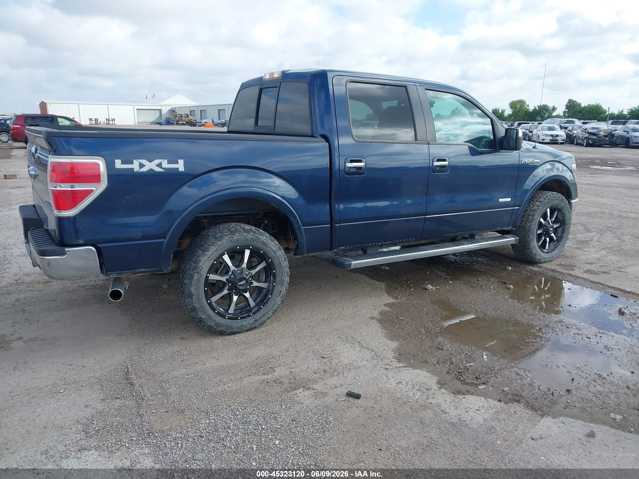 2013 Ford F-150 Lariat Blue vin: 1FTFW1ET3DFC56573