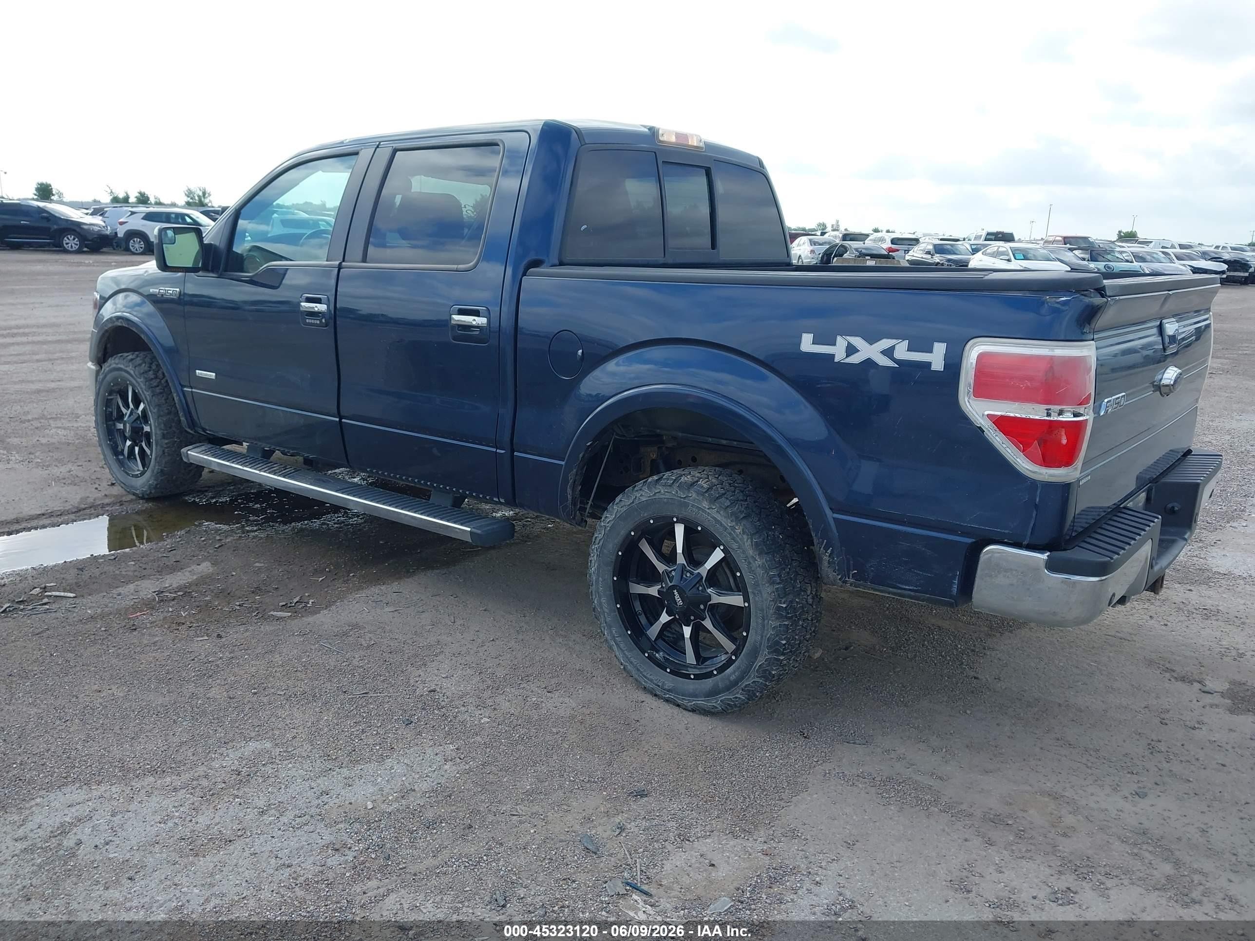 2013 Ford F-150 Lariat Blue vin: 1FTFW1ET3DFC56573