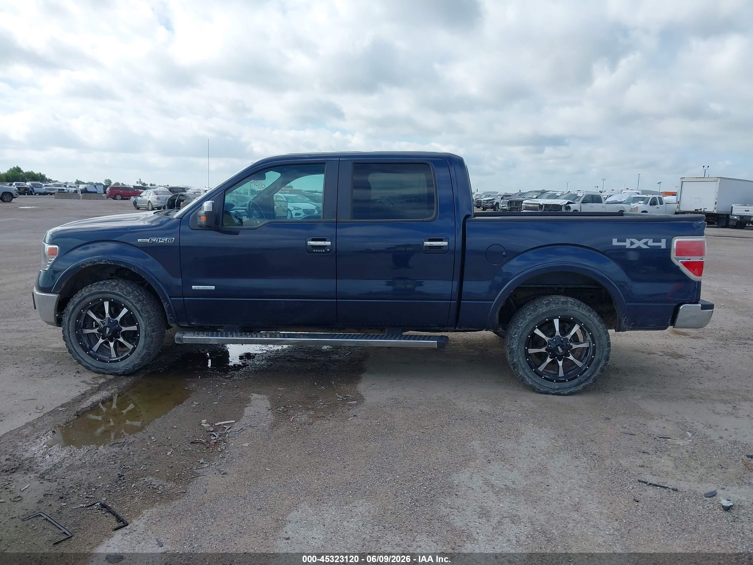 2013 Ford F-150 Lariat Blue vin: 1FTFW1ET3DFC56573