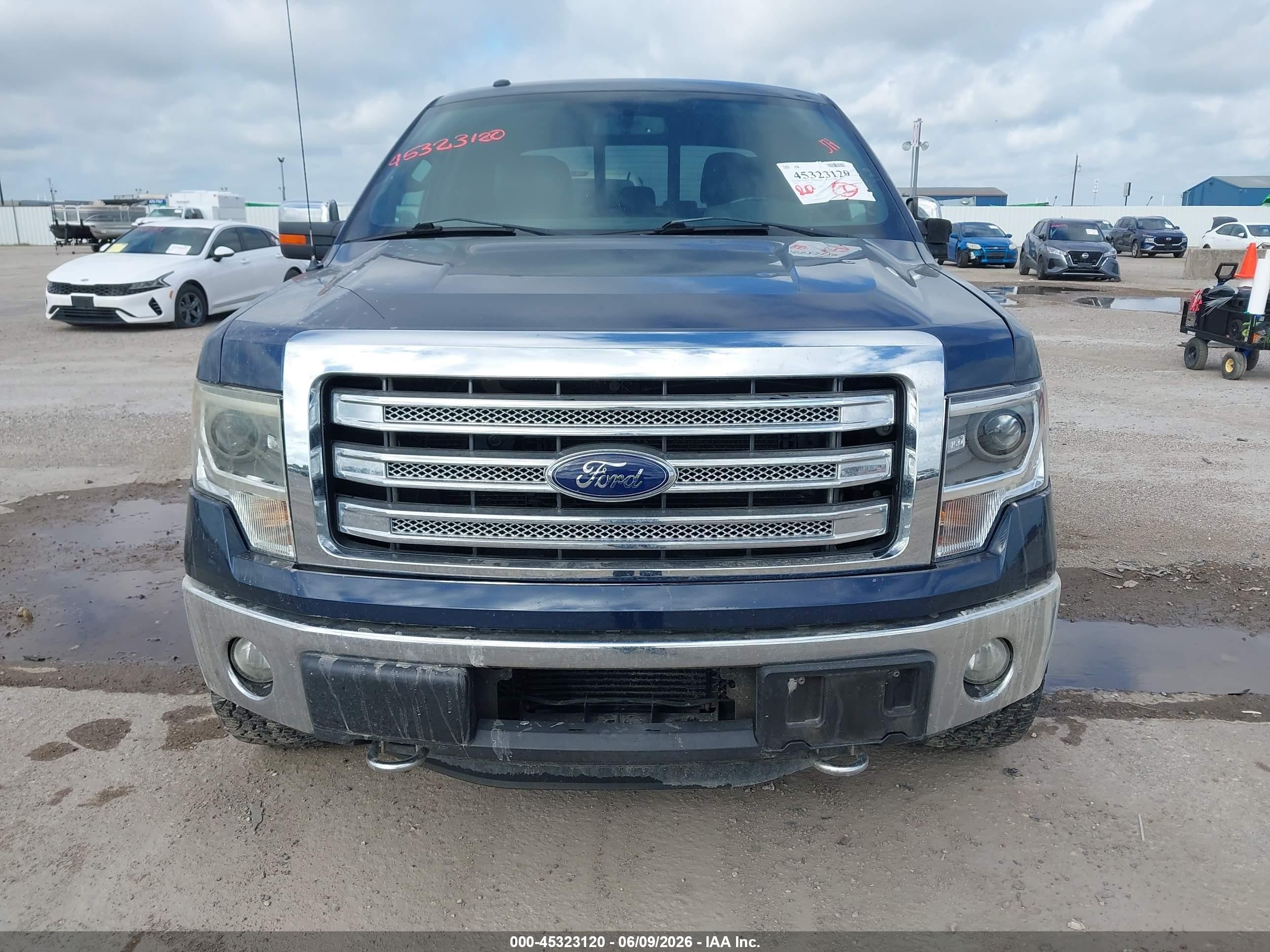 2013 Ford F-150 Lariat Blue vin: 1FTFW1ET3DFC56573