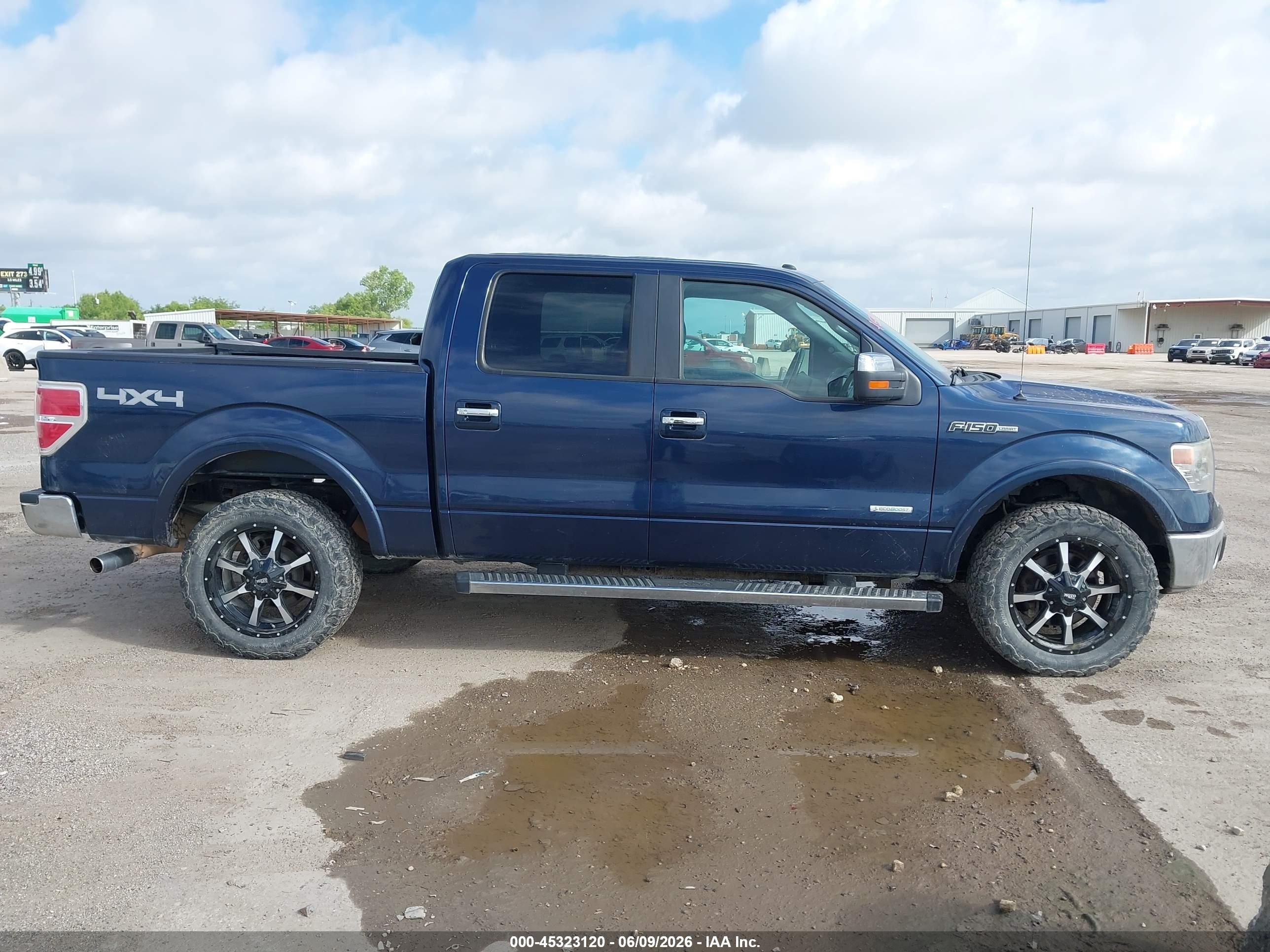 2013 Ford F-150 Lariat Blue vin: 1FTFW1ET3DFC56573