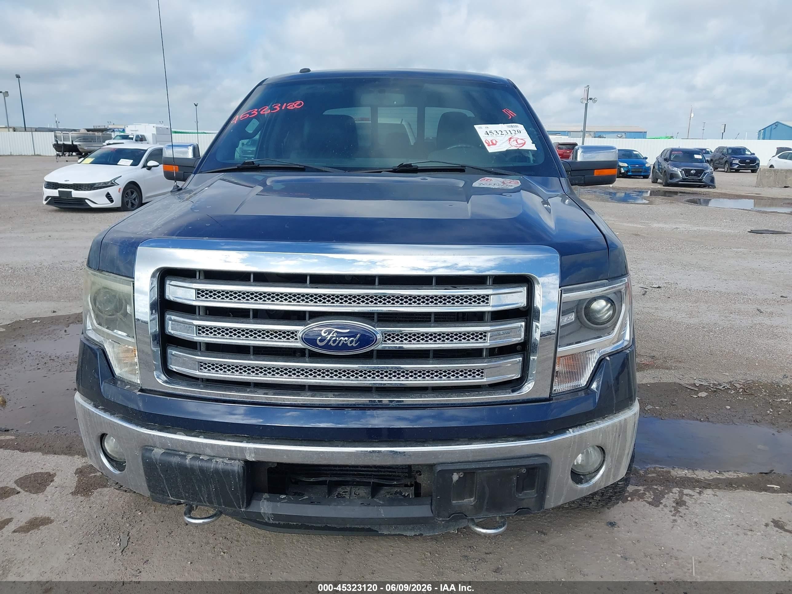 2013 Ford F-150 Lariat Blue vin: 1FTFW1ET3DFC56573