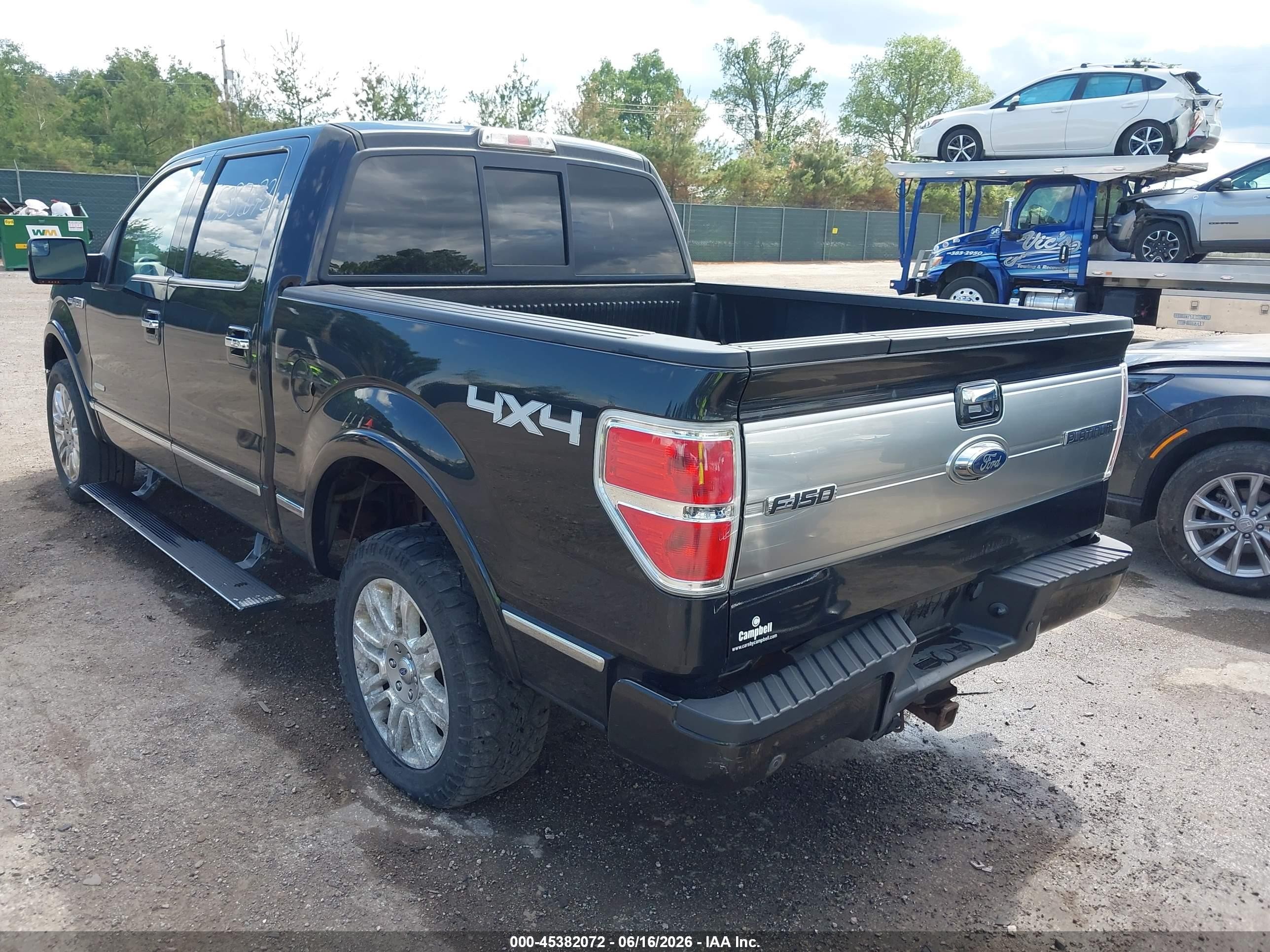 2013 Ford F-150 Platinum Black vin: 1FTFW1ET3DFC64141
