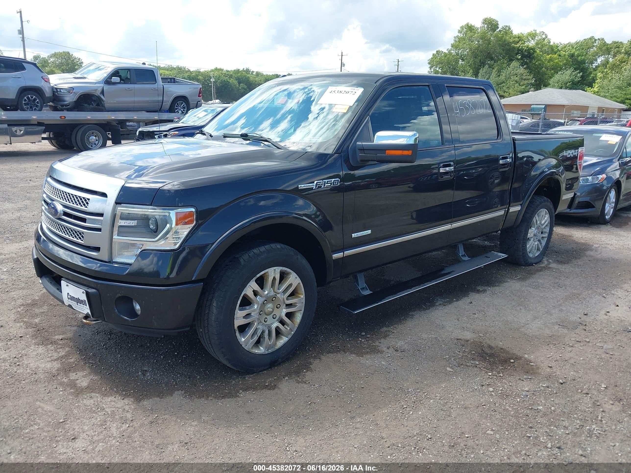 2013 Ford F-150 Platinum Black vin: 1FTFW1ET3DFC64141