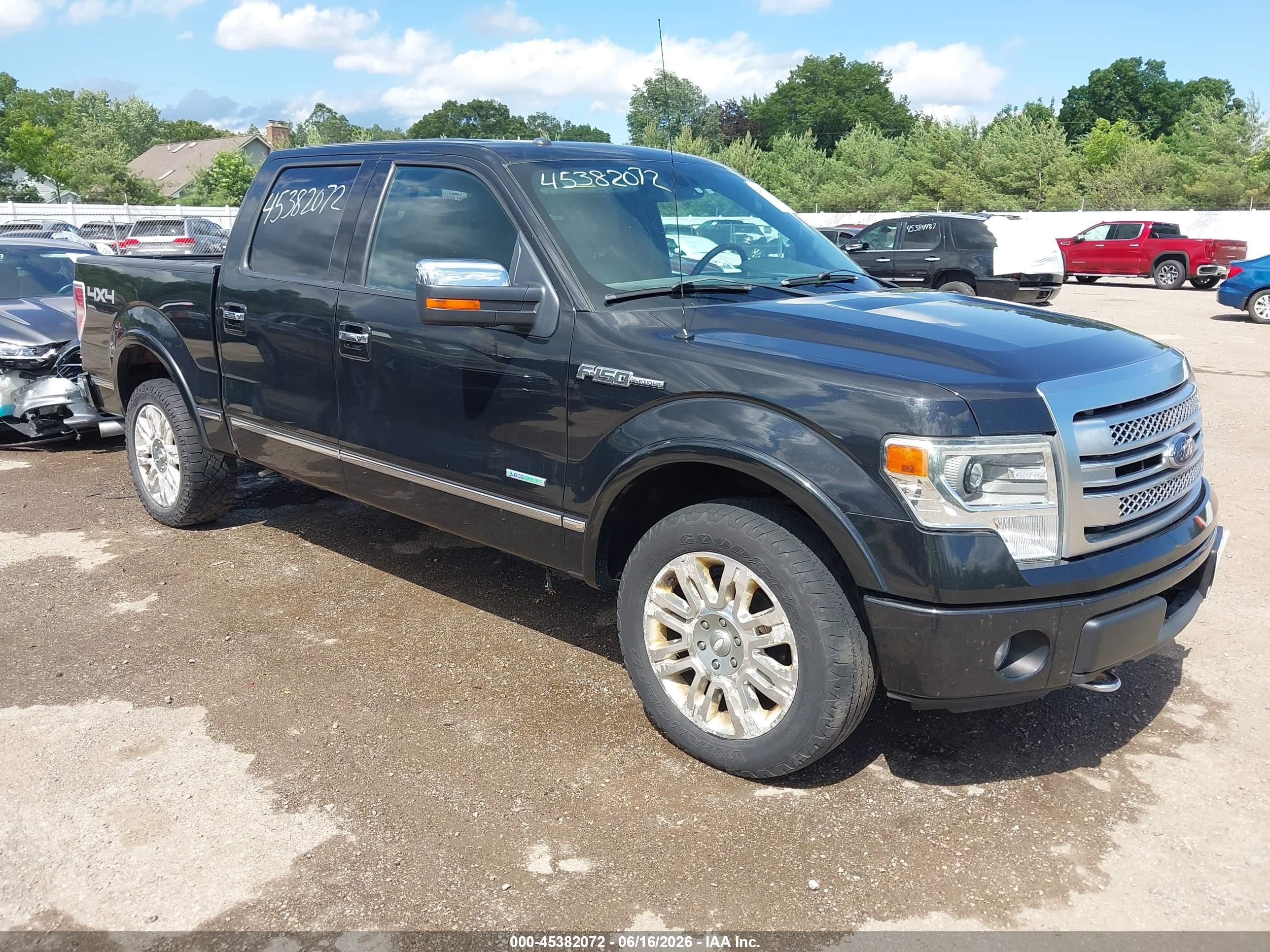 2013 Ford F-150 Platinum Black vin: 1FTFW1ET3DFC64141