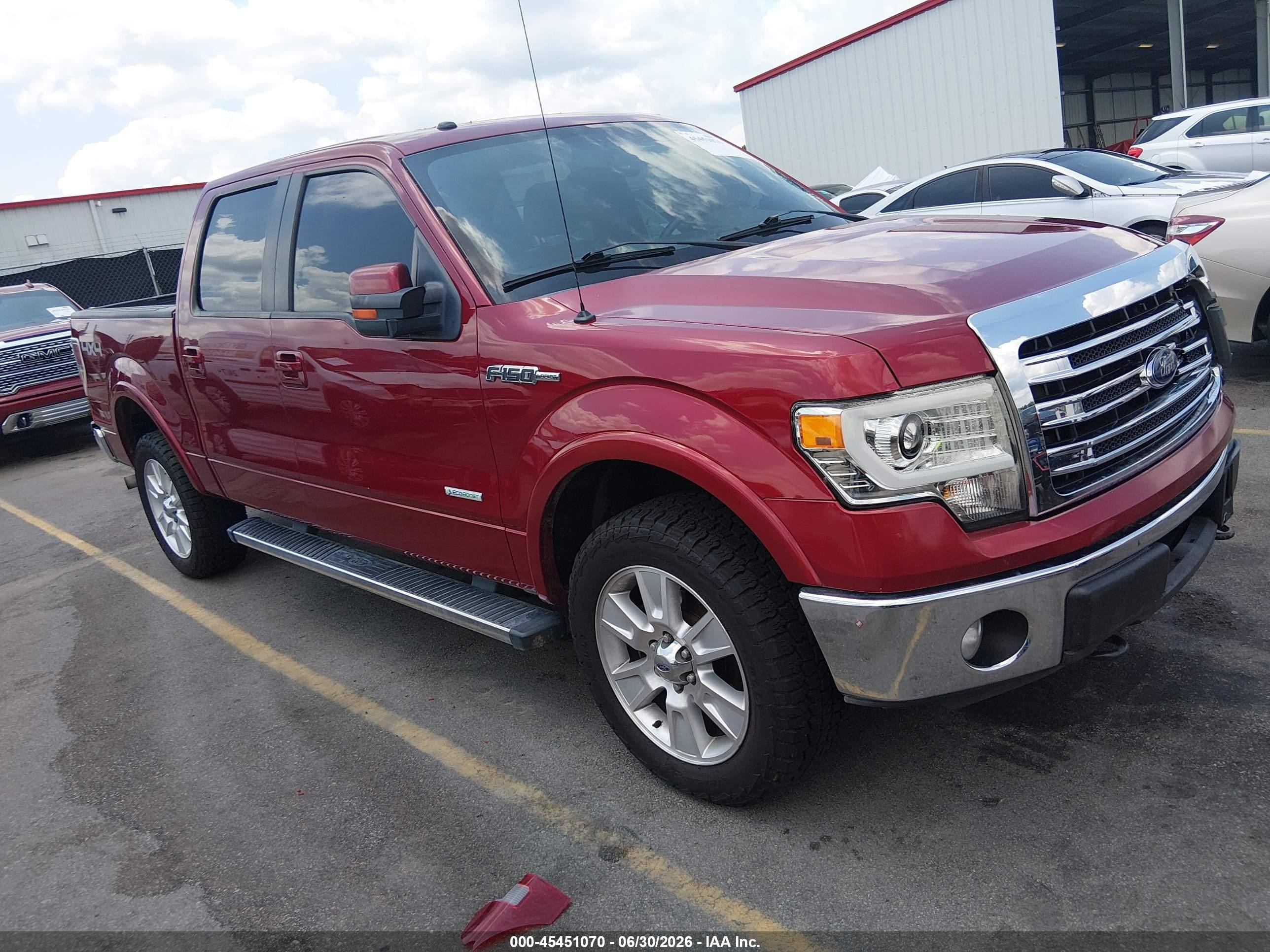 2013 Ford F-150 Fx4/king Ranch/lariat/limited/platinum/xl/xlt Красный vin: 1FTFW1ET3DFD52705