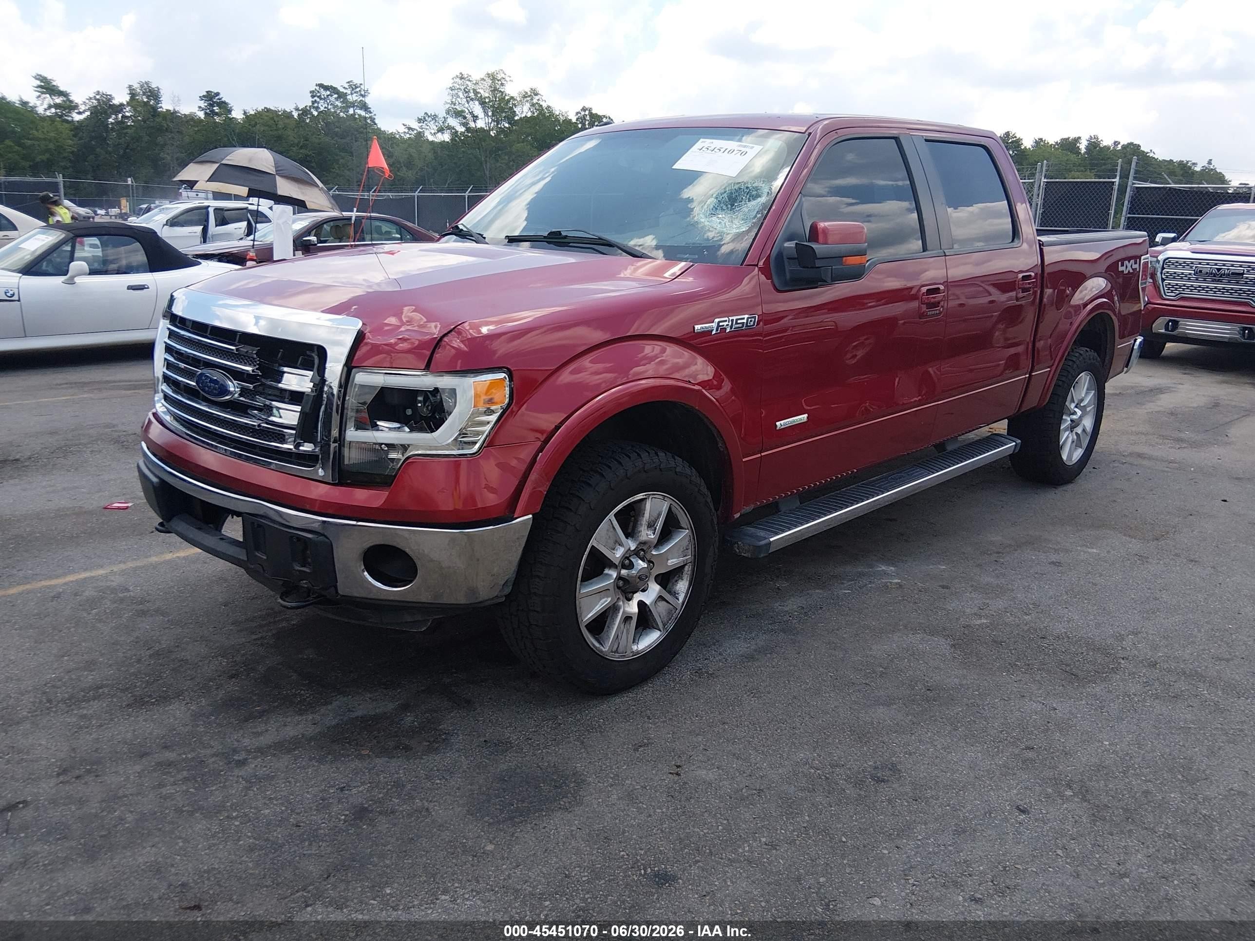 2013 Ford F-150 Fx4/king Ranch/lariat/limited/platinum/xl/xlt Красный vin: 1FTFW1ET3DFD52705