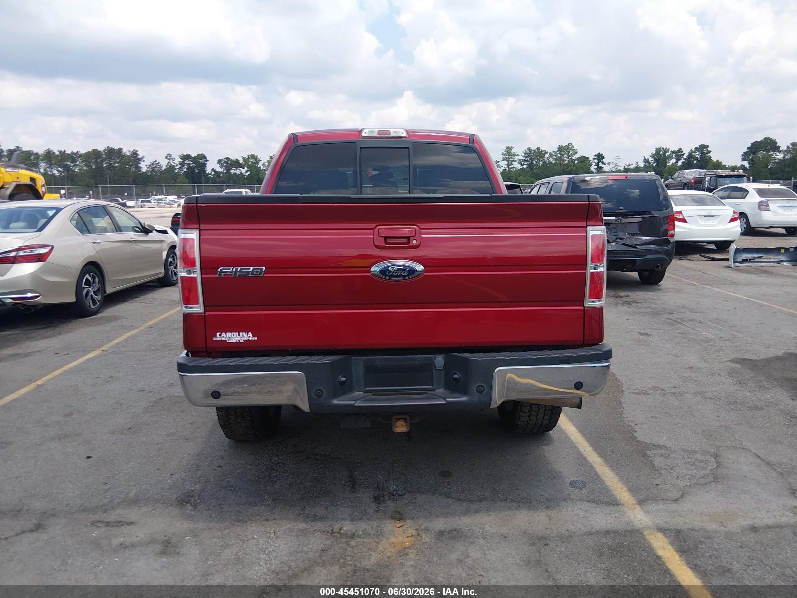 2013 Ford F-150 Fx4/king Ranch/lariat/limited/platinum/xl/xlt Красный vin: 1FTFW1ET3DFD52705