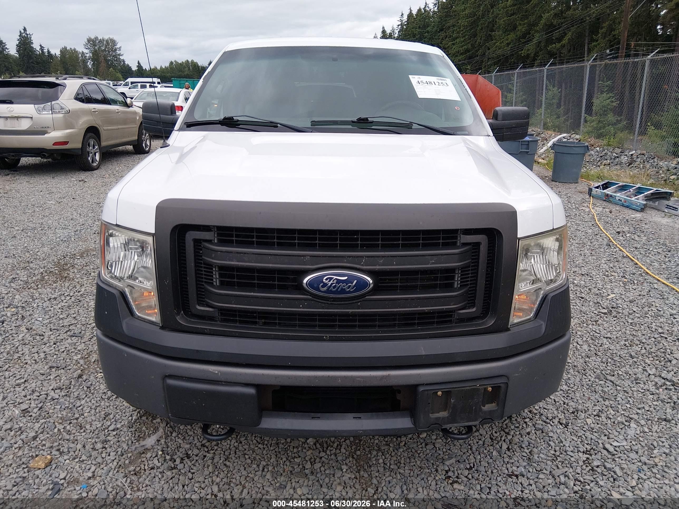 2013 Ford F-150 Xl White vin: 1FTFW1ET3DFD85039