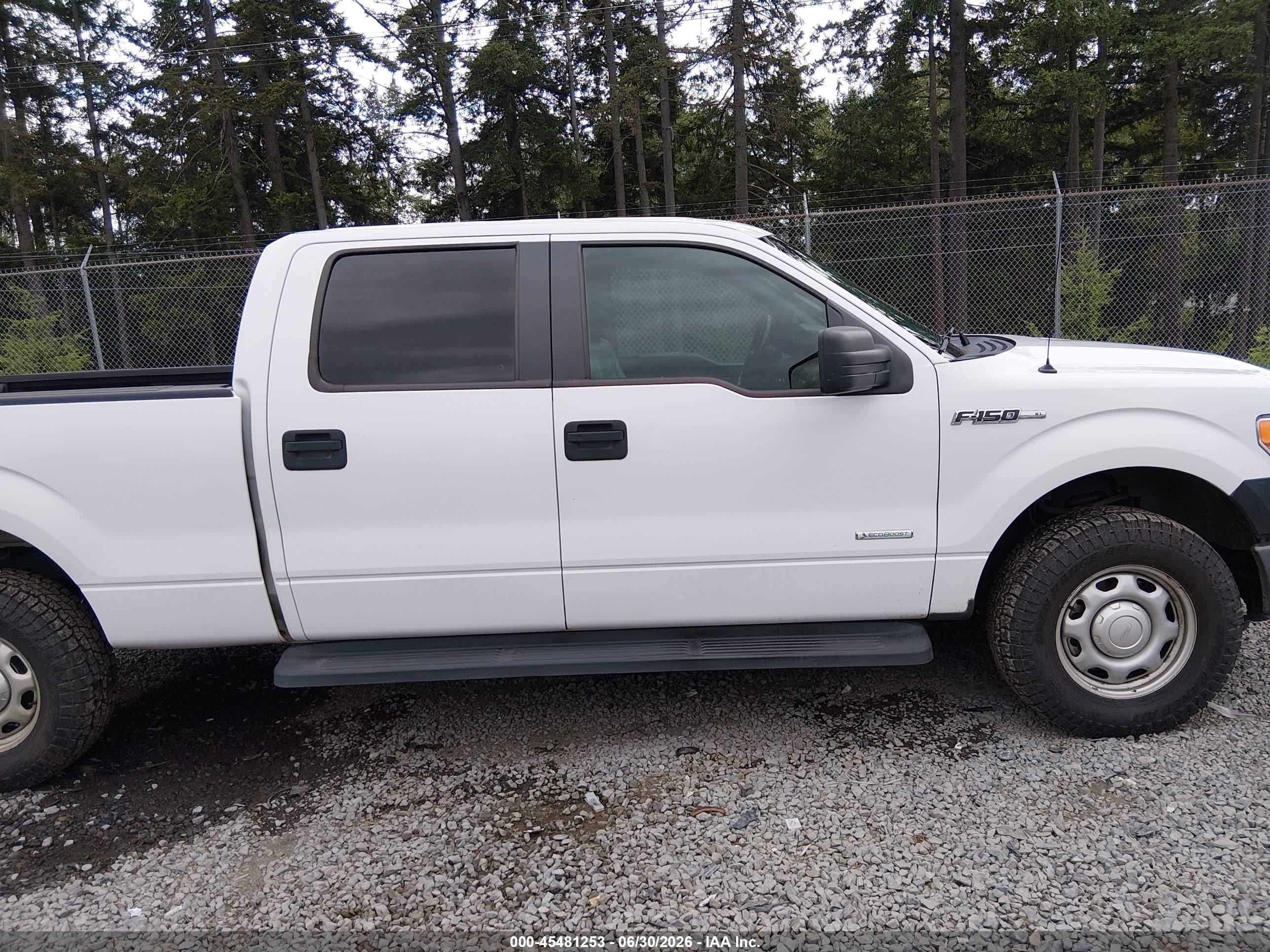 2013 Ford F-150 Xl White vin: 1FTFW1ET3DFD85039