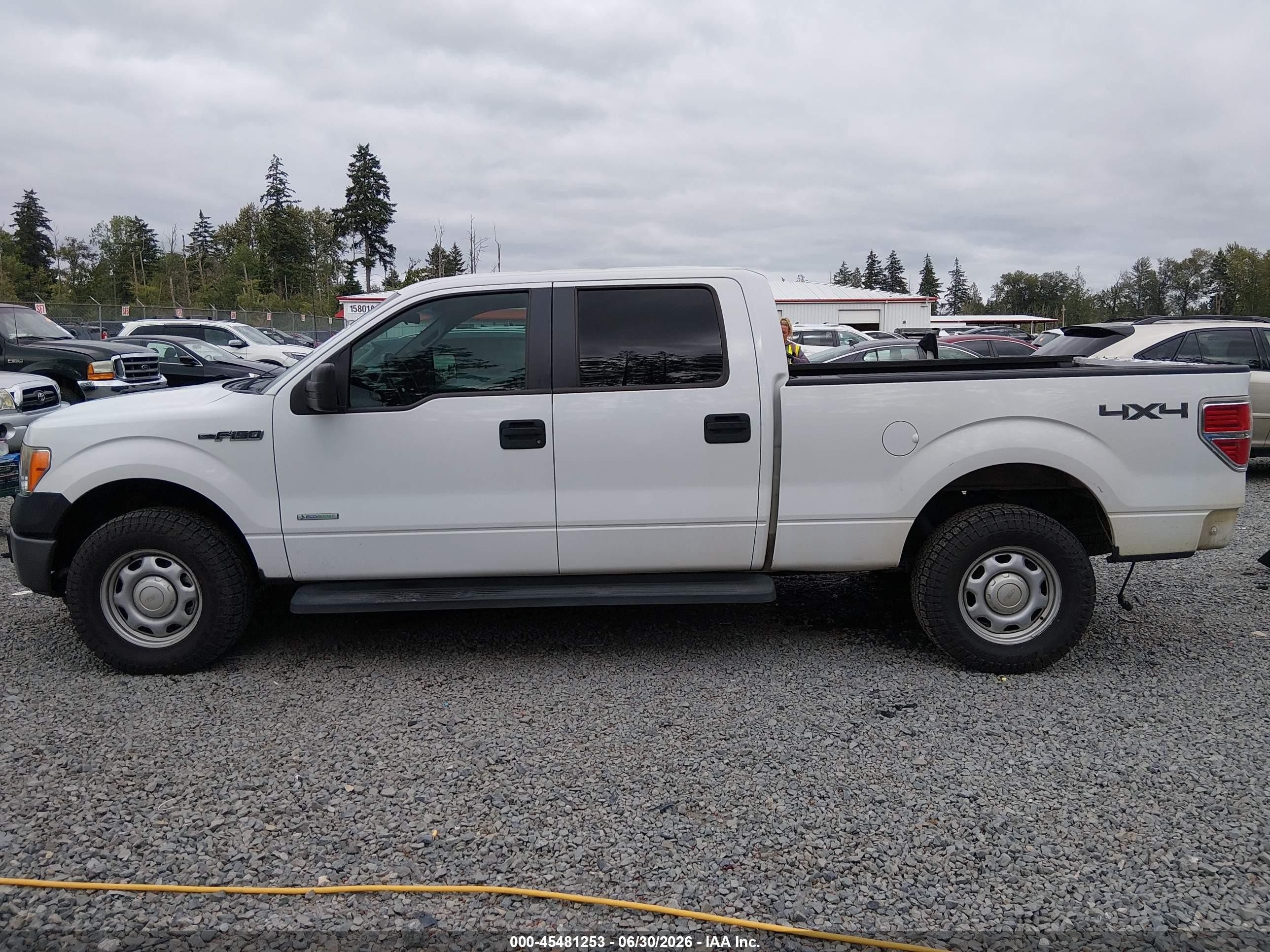 2013 Ford F-150 Xl White vin: 1FTFW1ET3DFD85039