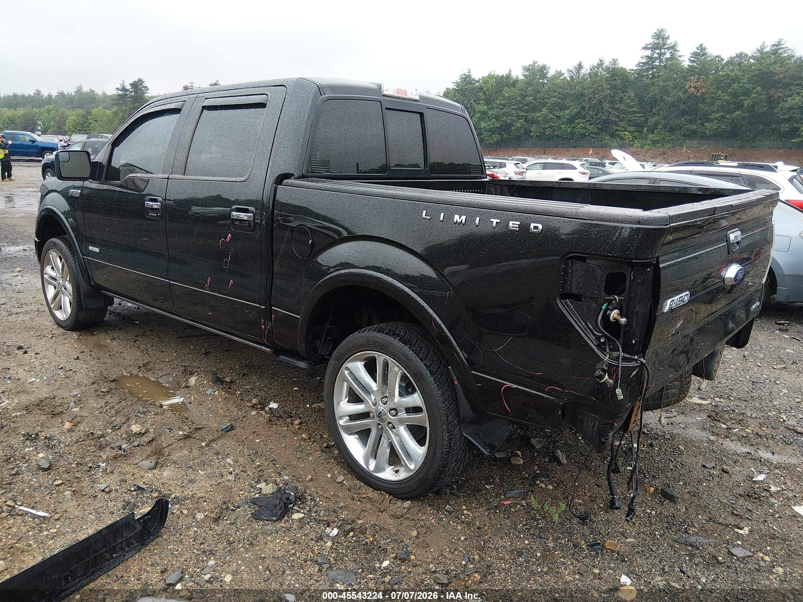 2013 Ford F-150 Limited Black vin: 1FTFW1ET3DFD87793