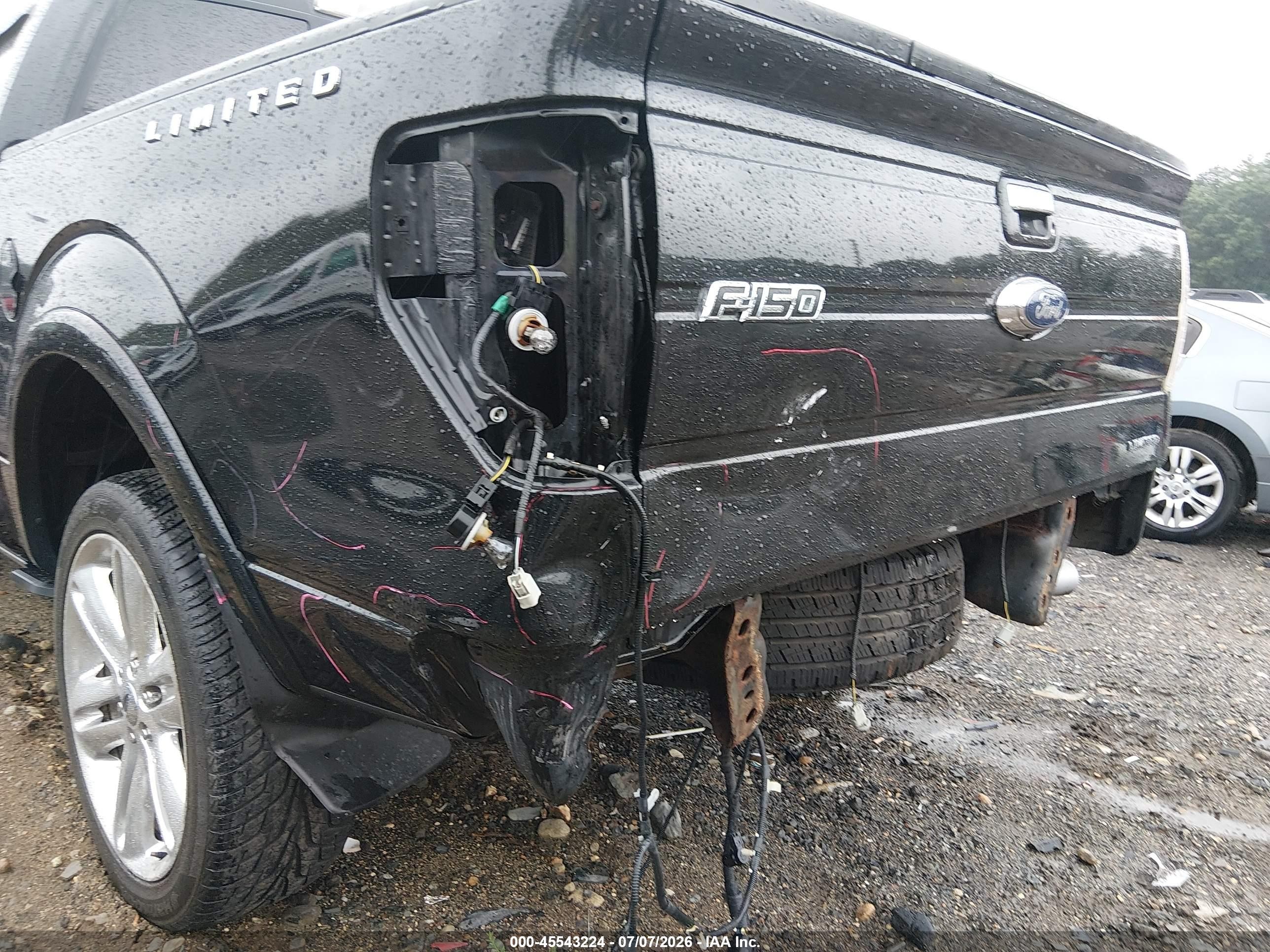 2013 Ford F-150 Limited Black vin: 1FTFW1ET3DFD87793