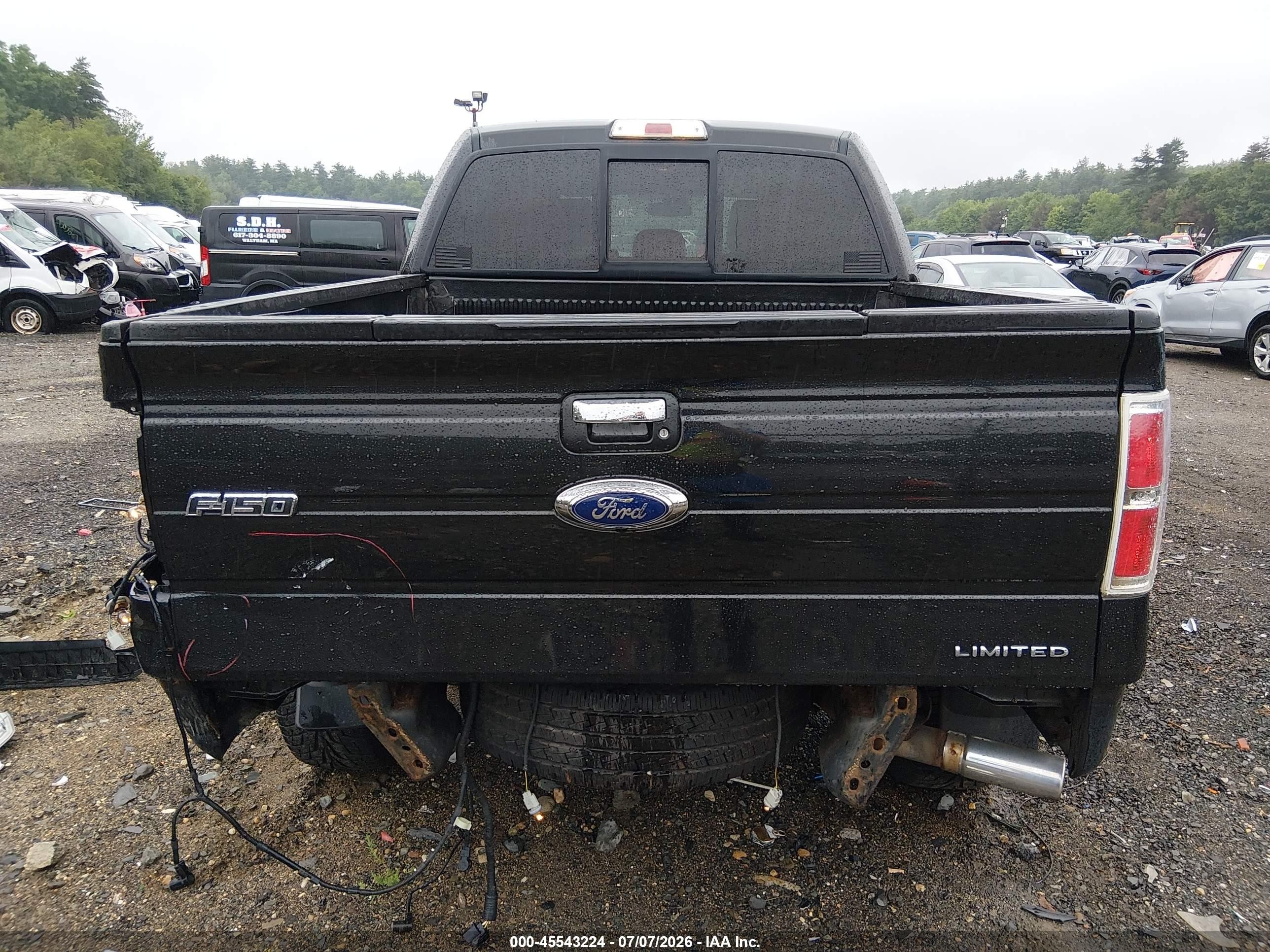 2013 Ford F-150 Limited Black vin: 1FTFW1ET3DFD87793