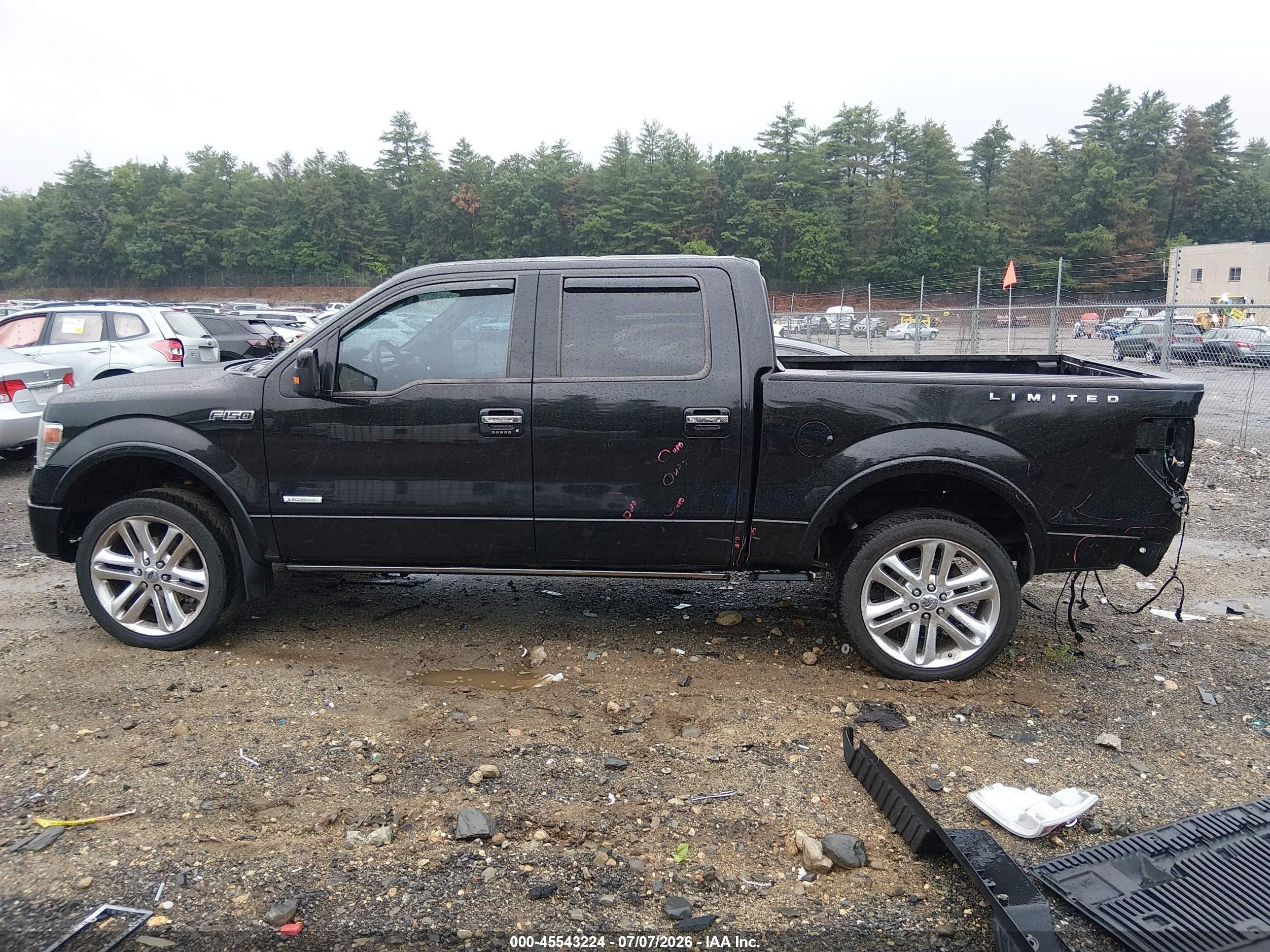 2013 Ford F-150 Limited Black vin: 1FTFW1ET3DFD87793