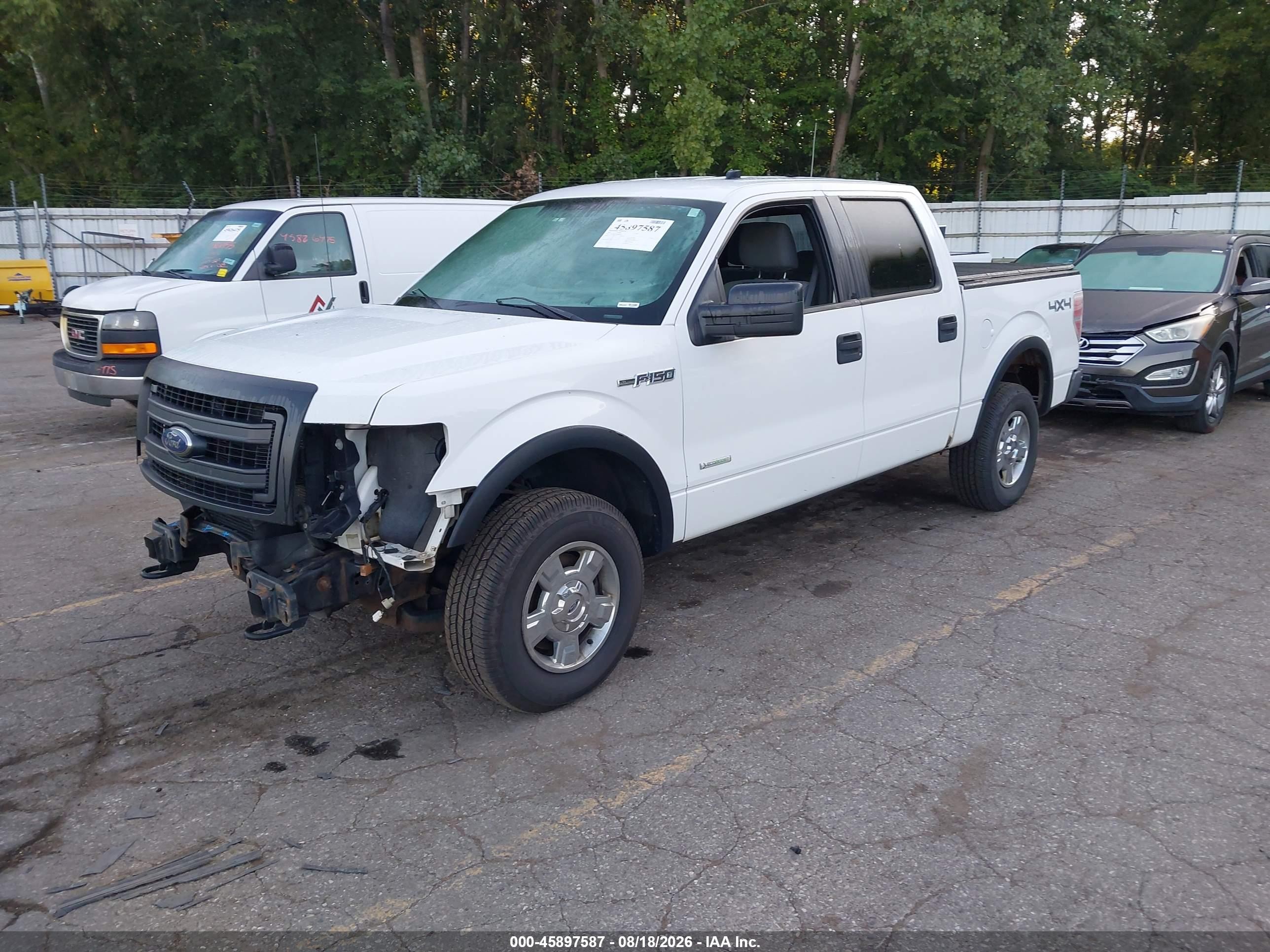2013 Ford F-150 Xl White vin: 1FTFW1ET3DKD66319