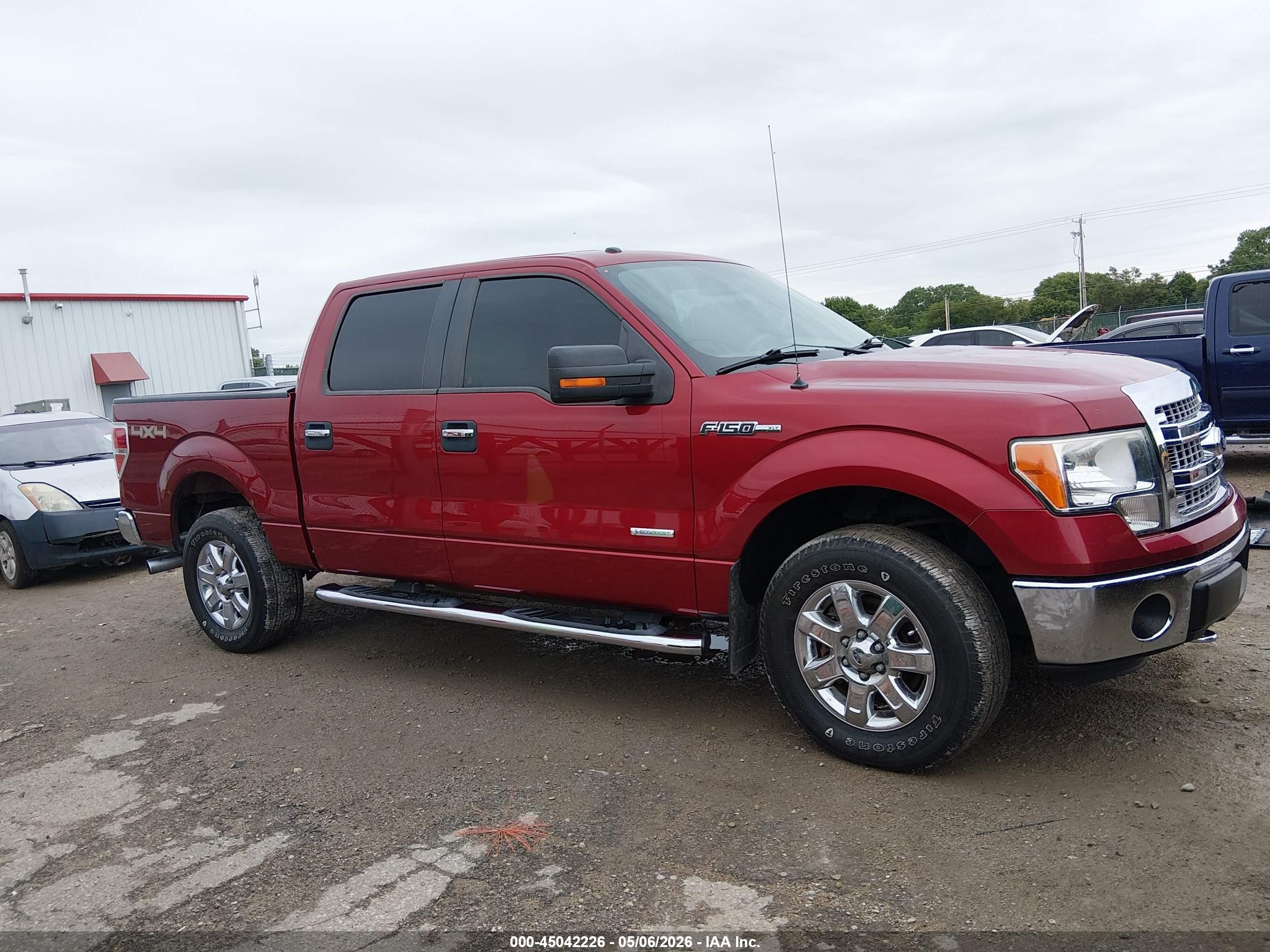 2013 Ford F-150 Xlt Red vin: 1FTFW1ET3DKD72928