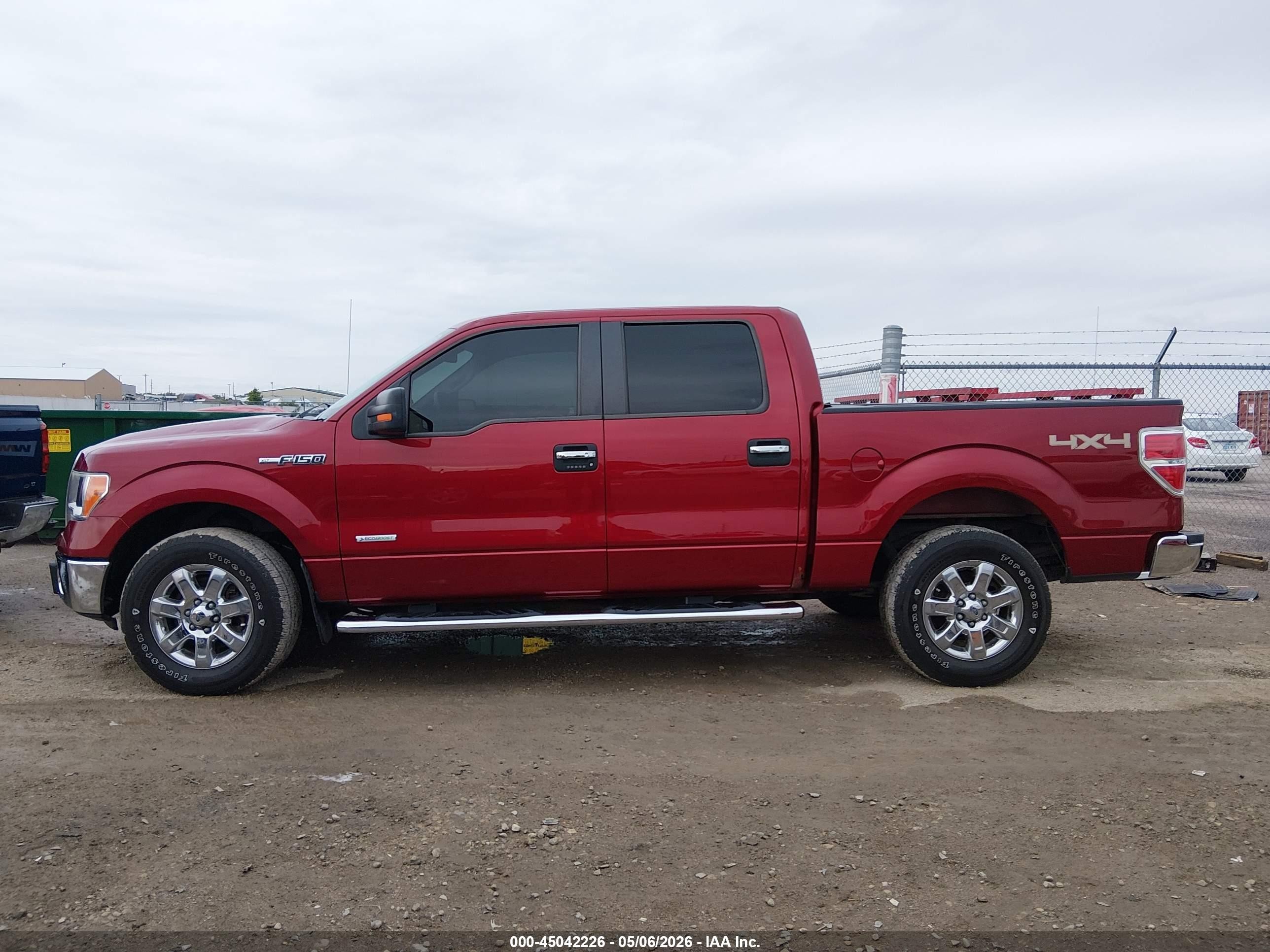 2013 Ford F-150 Xlt Red vin: 1FTFW1ET3DKD72928