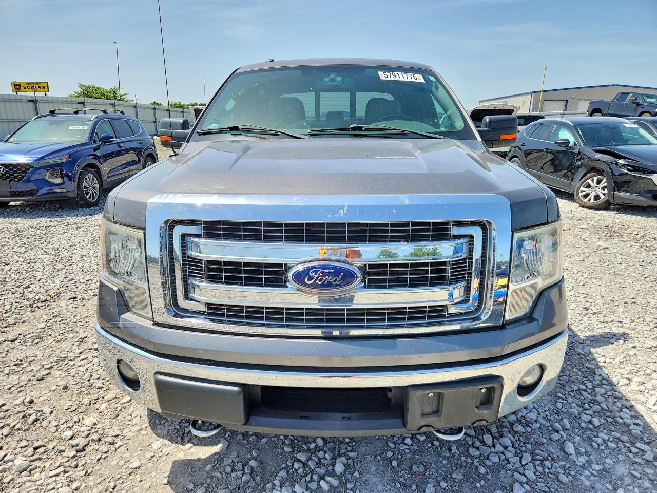 2013 Ford F150 Supercrew Gray vin: 1FTFW1ET3DKF59635