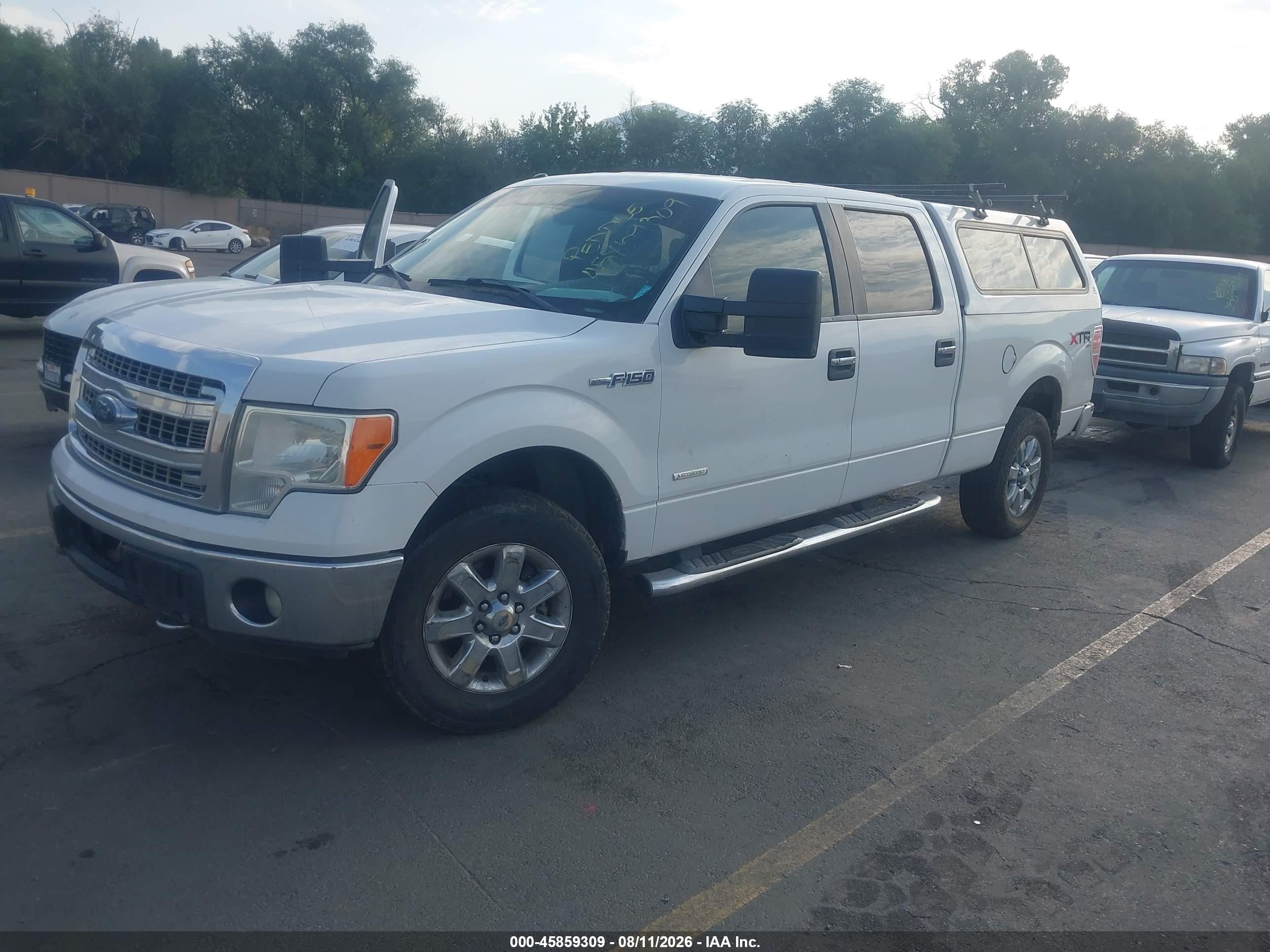 2013 Ford F-150 Xlt White vin: 1FTFW1ET3DKF68495