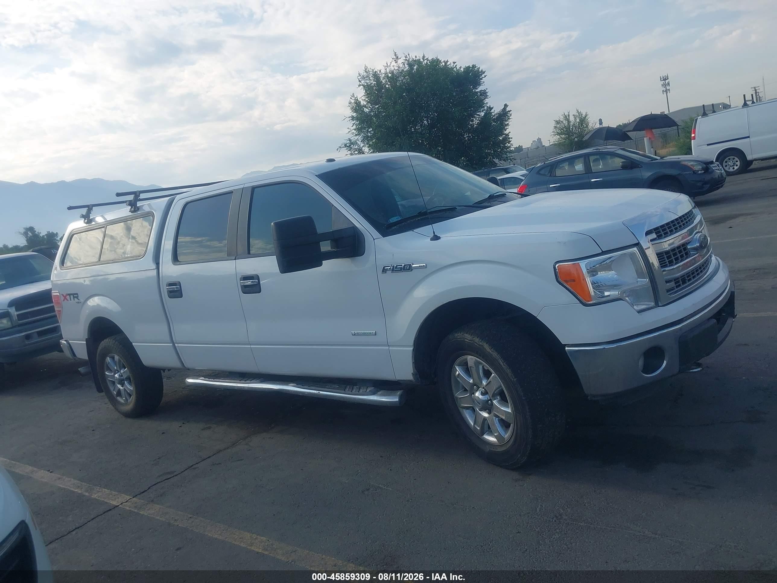 2013 Ford F-150 Xlt White vin: 1FTFW1ET3DKF68495