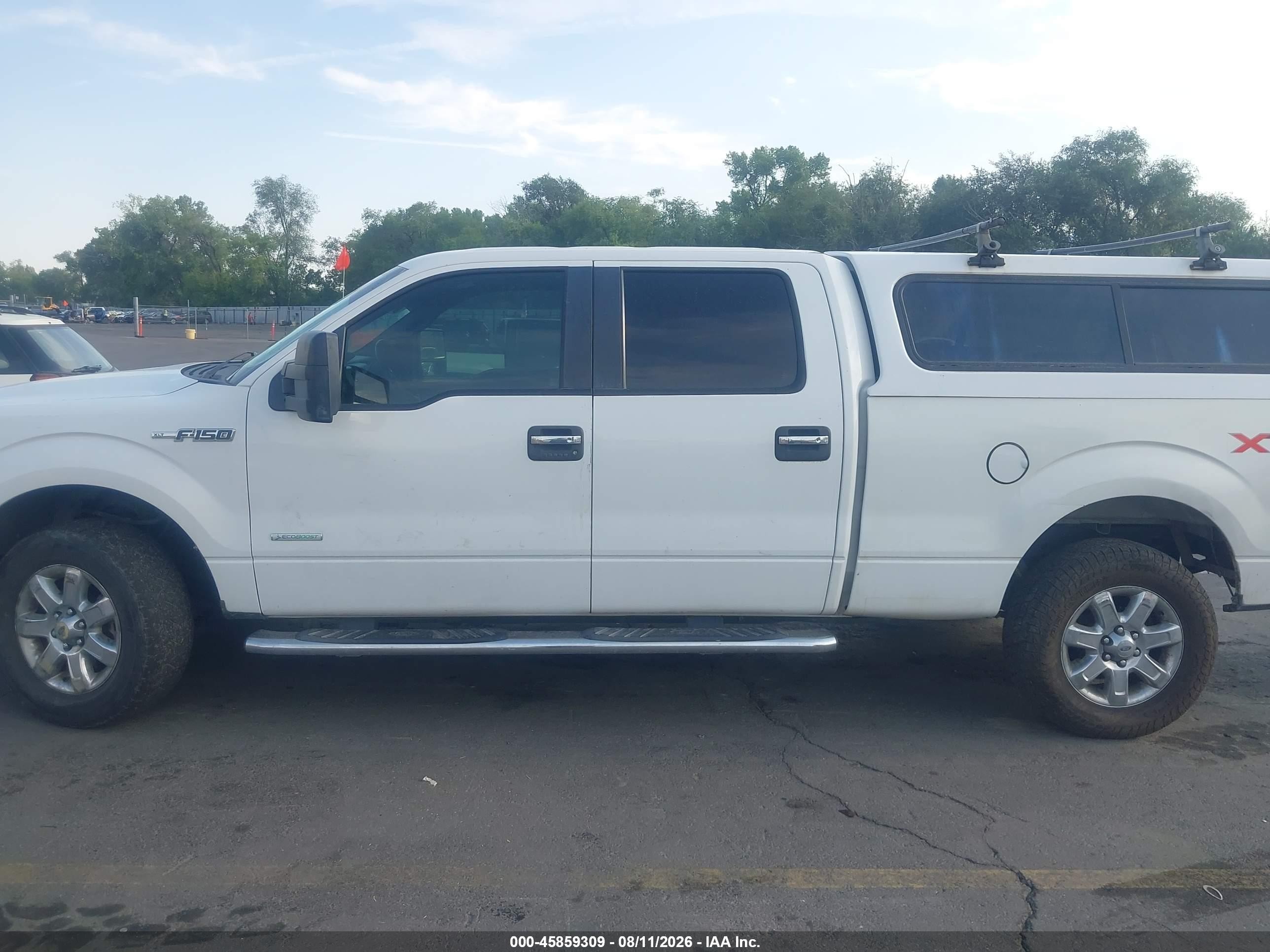 2013 Ford F-150 Xlt White vin: 1FTFW1ET3DKF68495