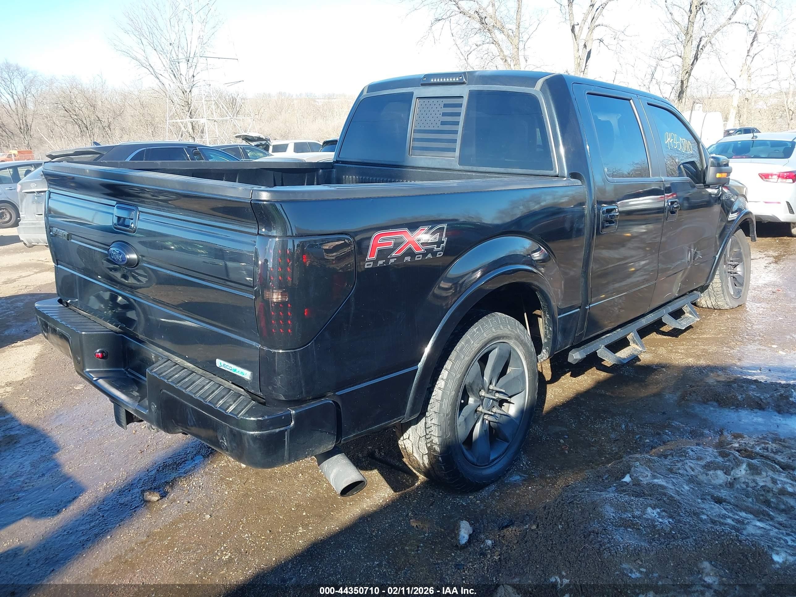2014 Ford F-150 Fx4 Black vin: 1FTFW1ET3EFB12796