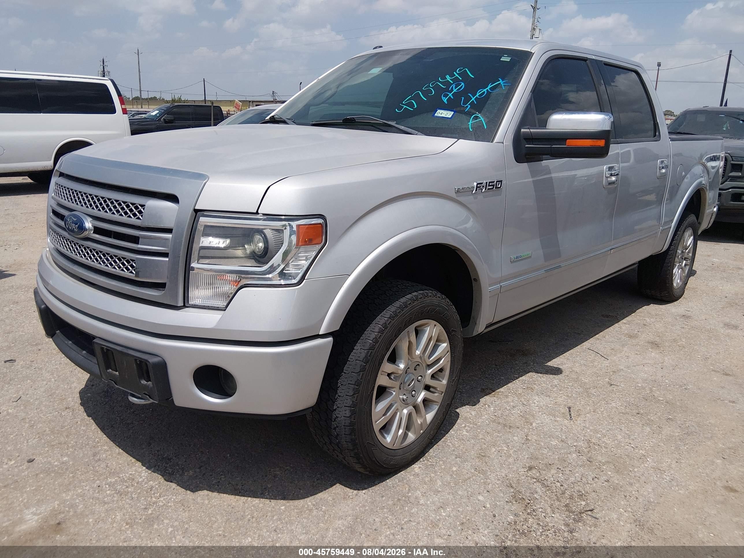 2014 Ford F-150 Platinum Silver vin: 1FTFW1ET3EFC50211