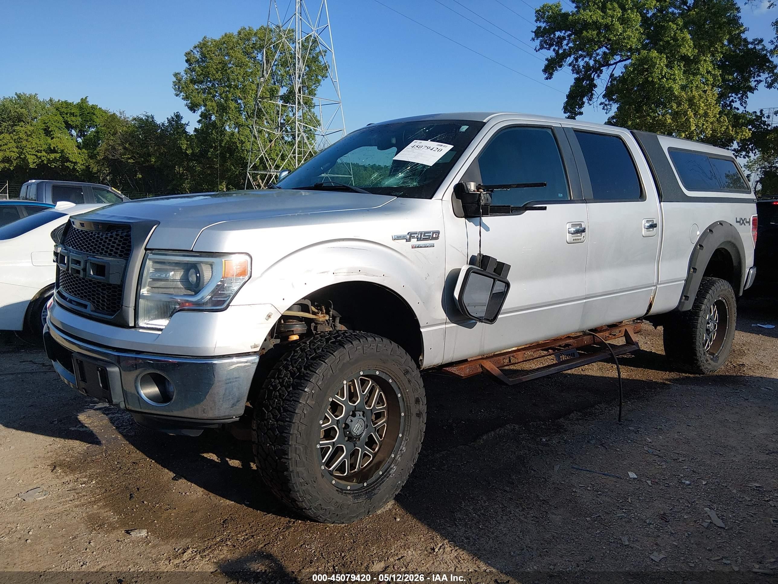 2014 Ford F-150 Lariat Silver vin: 1FTFW1ET3EFC98288