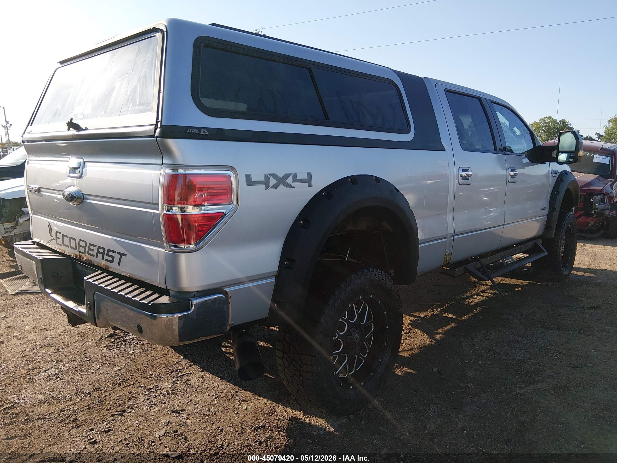 2014 Ford F-150 Lariat Silver vin: 1FTFW1ET3EFC98288