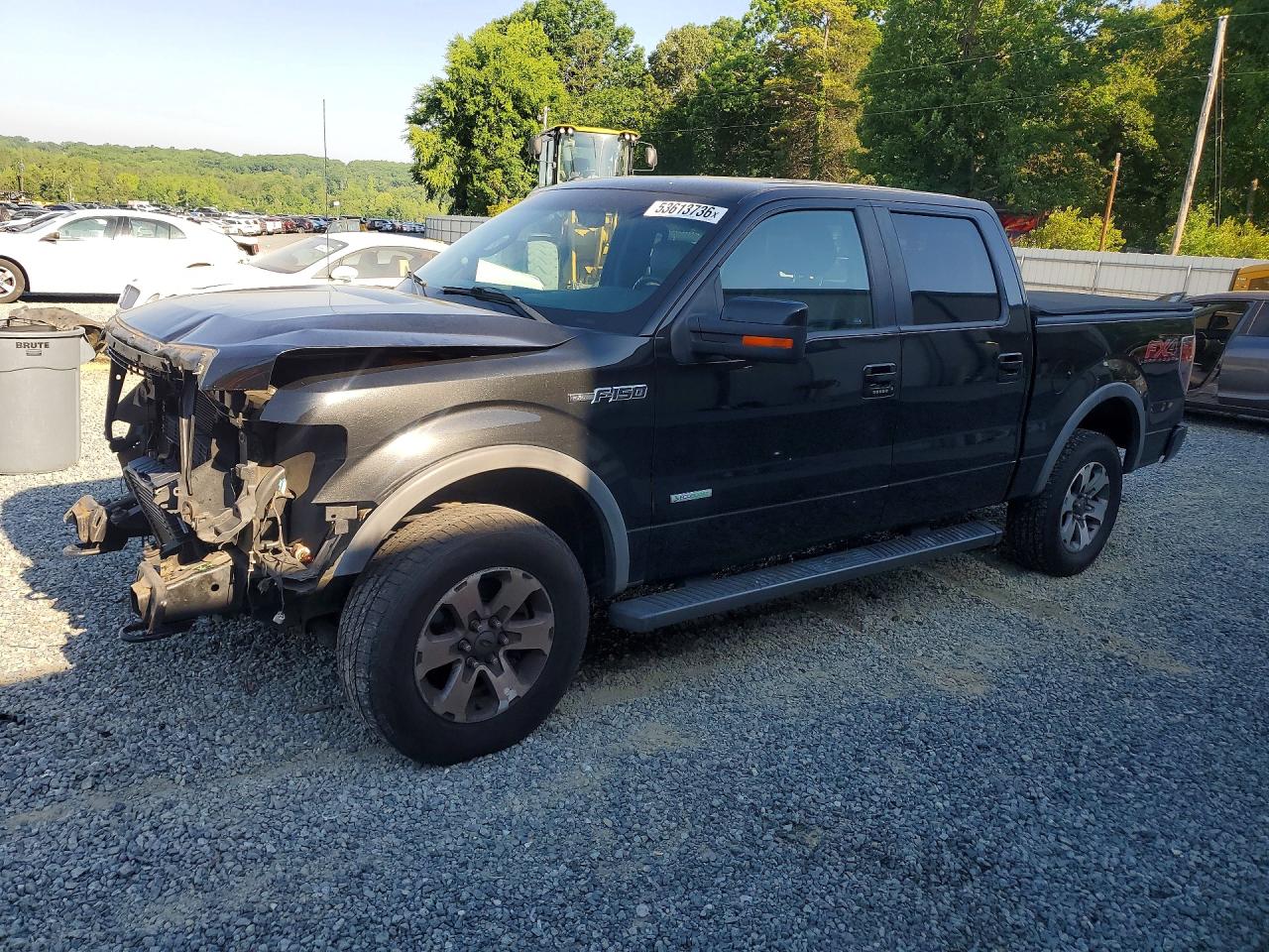 2014 Ford F150 Supercrew Gray vin: 1FTFW1ET3EFD02355